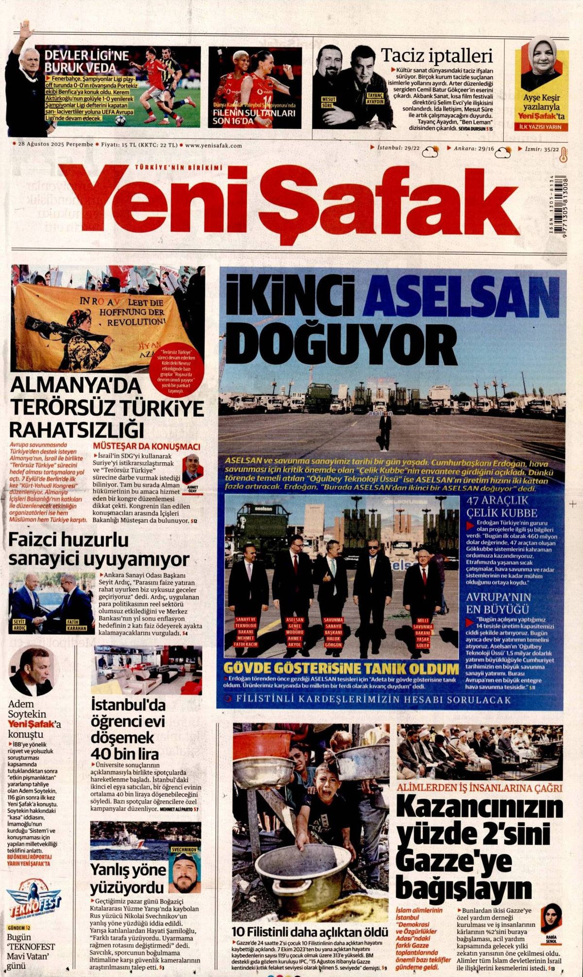 Gök vatana çelik göz: Türkiye'nin gurur günü manşetlerde! 4