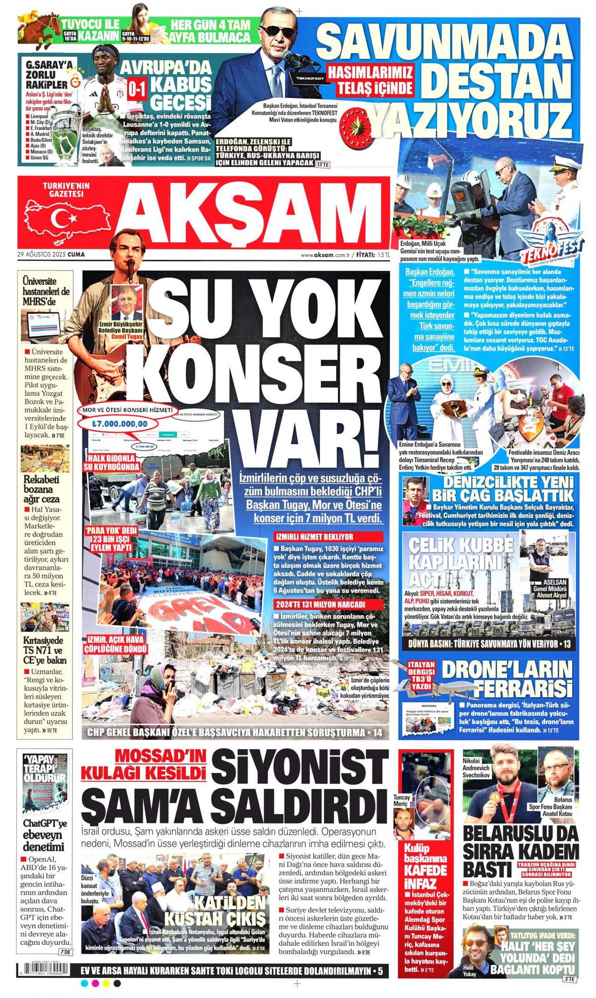 Türkiye destan yazıyor... Hasımlarımız panik içinde! Teknofest MAVİ VATAN manşetlerde! 10