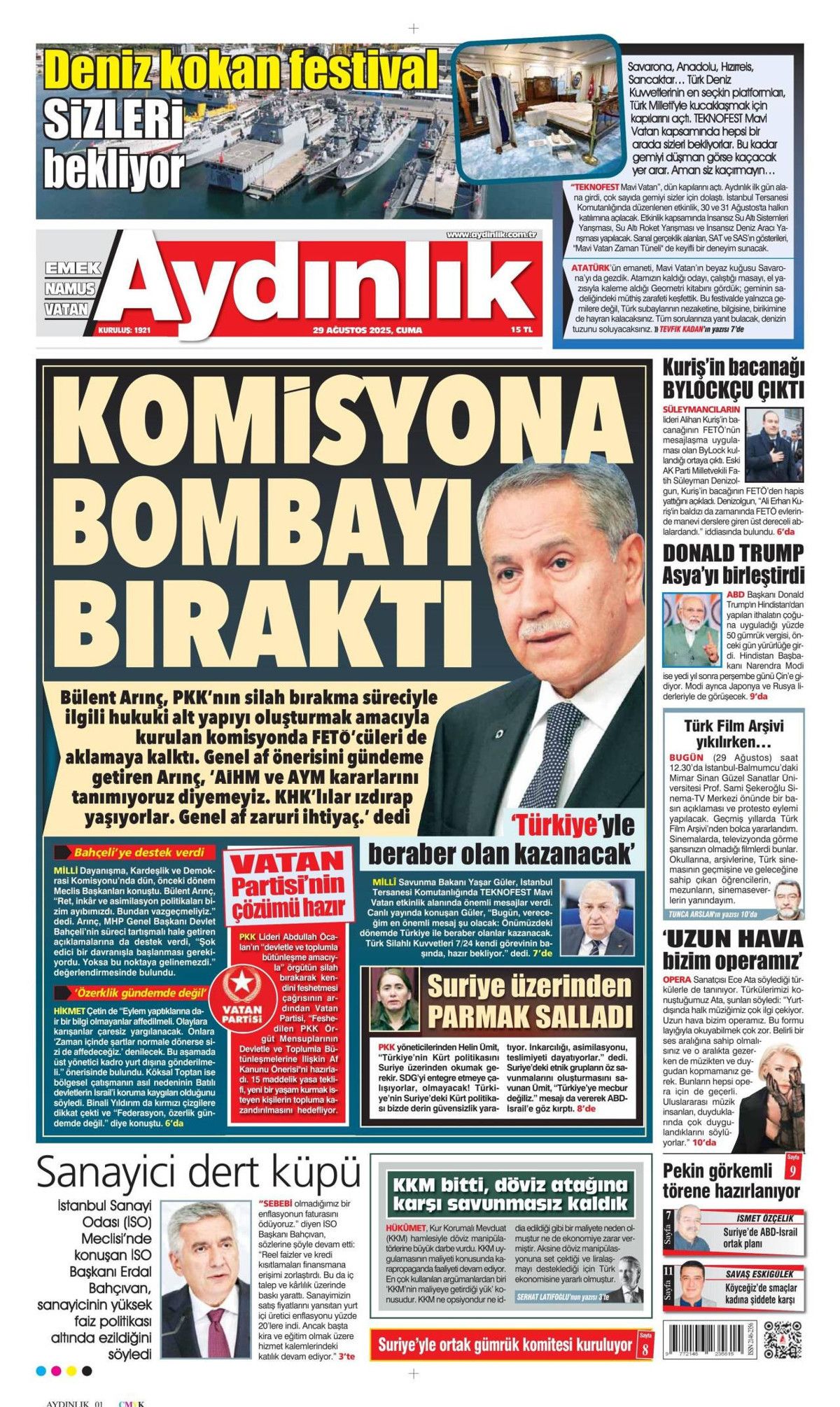 Türkiye destan yazıyor... Hasımlarımız panik içinde! Teknofest MAVİ VATAN manşetlerde! 8