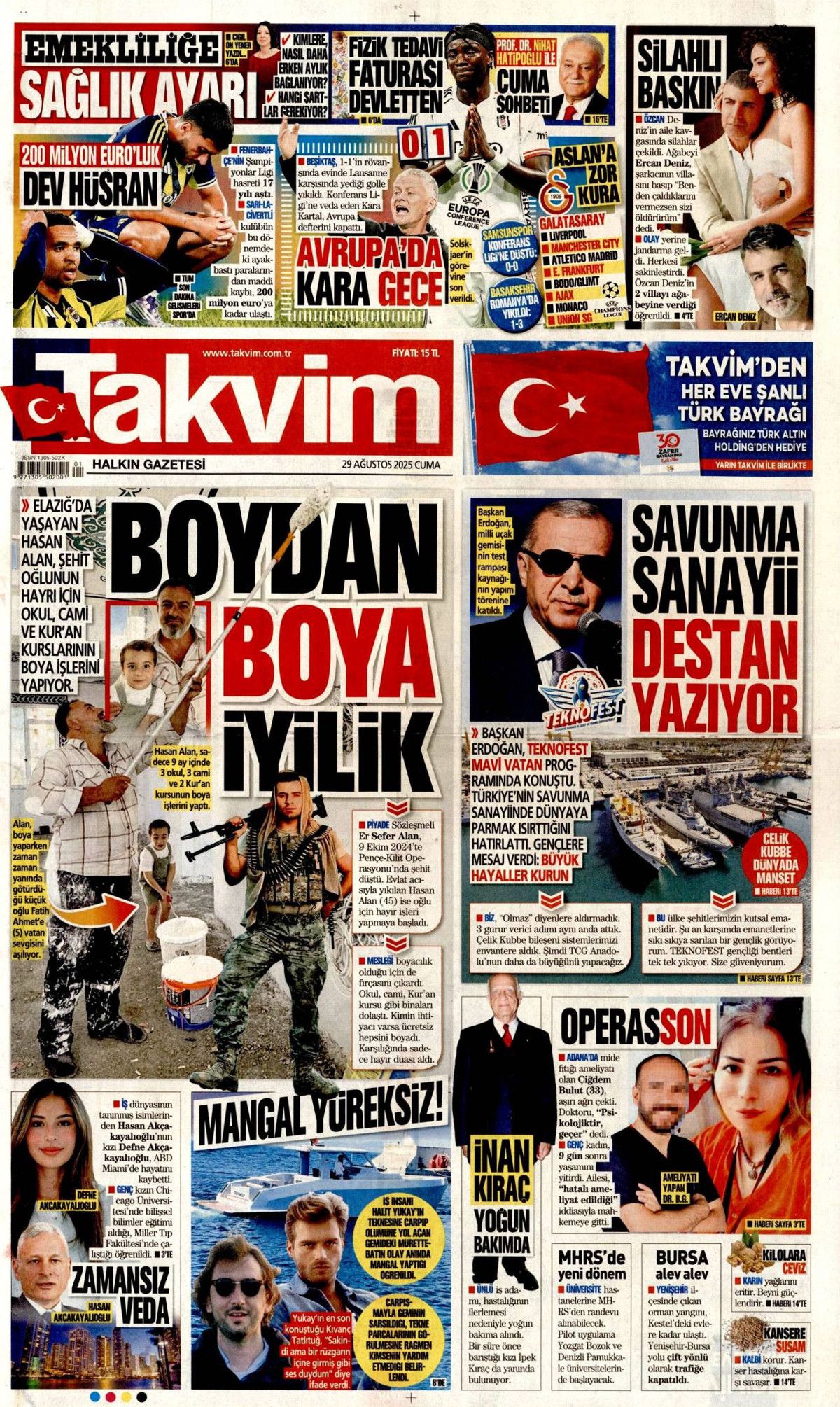 Türkiye destan yazıyor... Hasımlarımız panik içinde! Teknofest MAVİ VATAN manşetlerde! 15