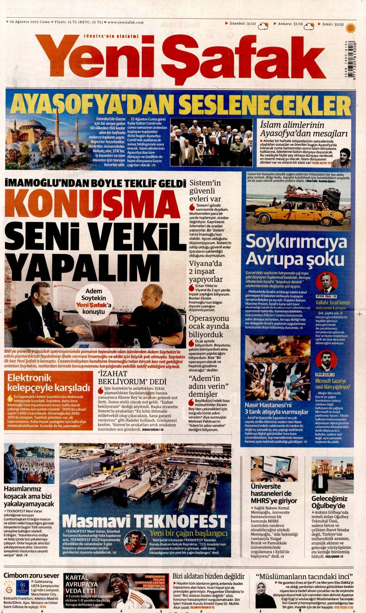 Türkiye destan yazıyor... Hasımlarımız panik içinde! Teknofest MAVİ VATAN manşetlerde! 6