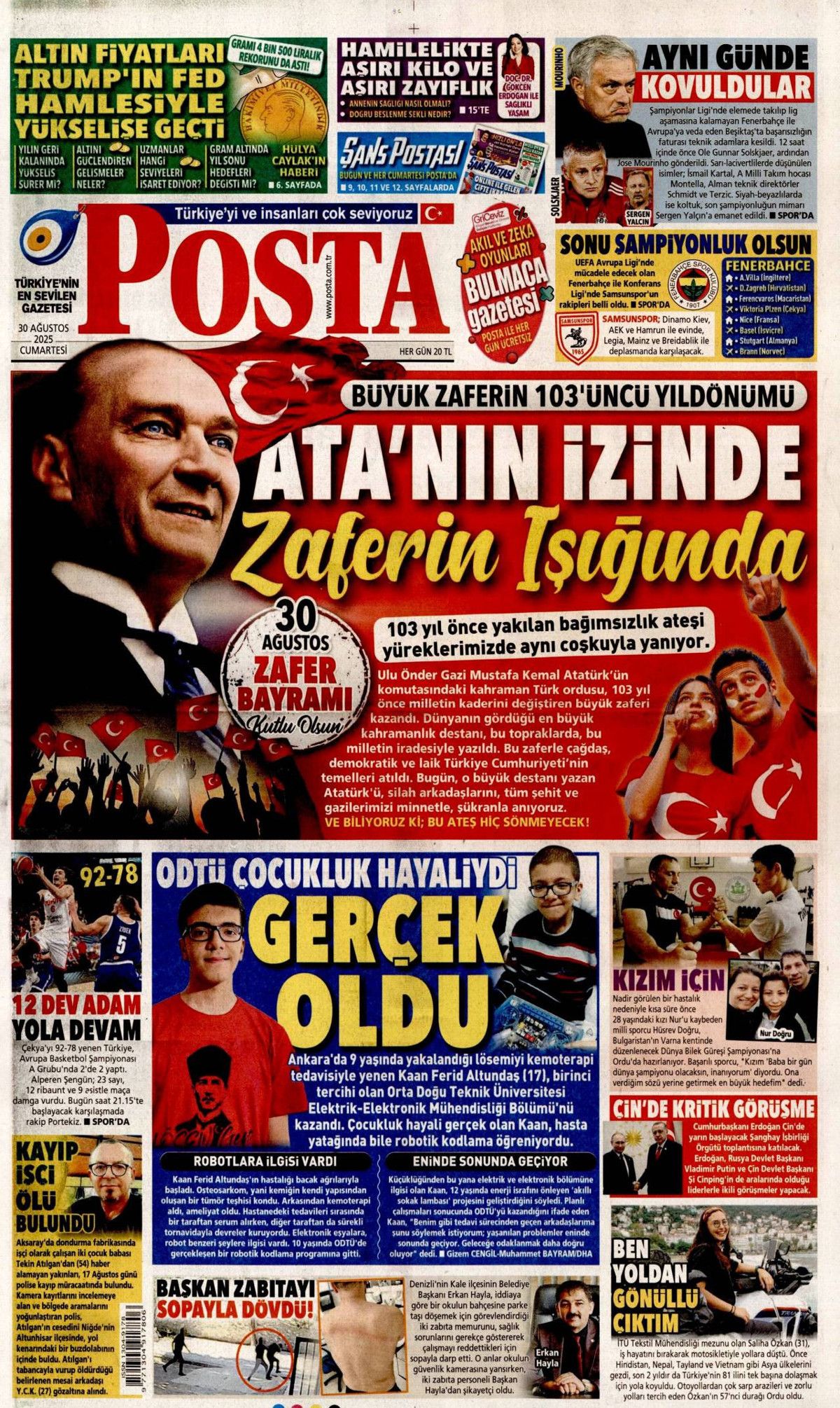Manşetlerde 30 Ağustos coşkusu: Her adımda tarih yazdı! Büyük zaferin nefes kesen perde arkası... 15