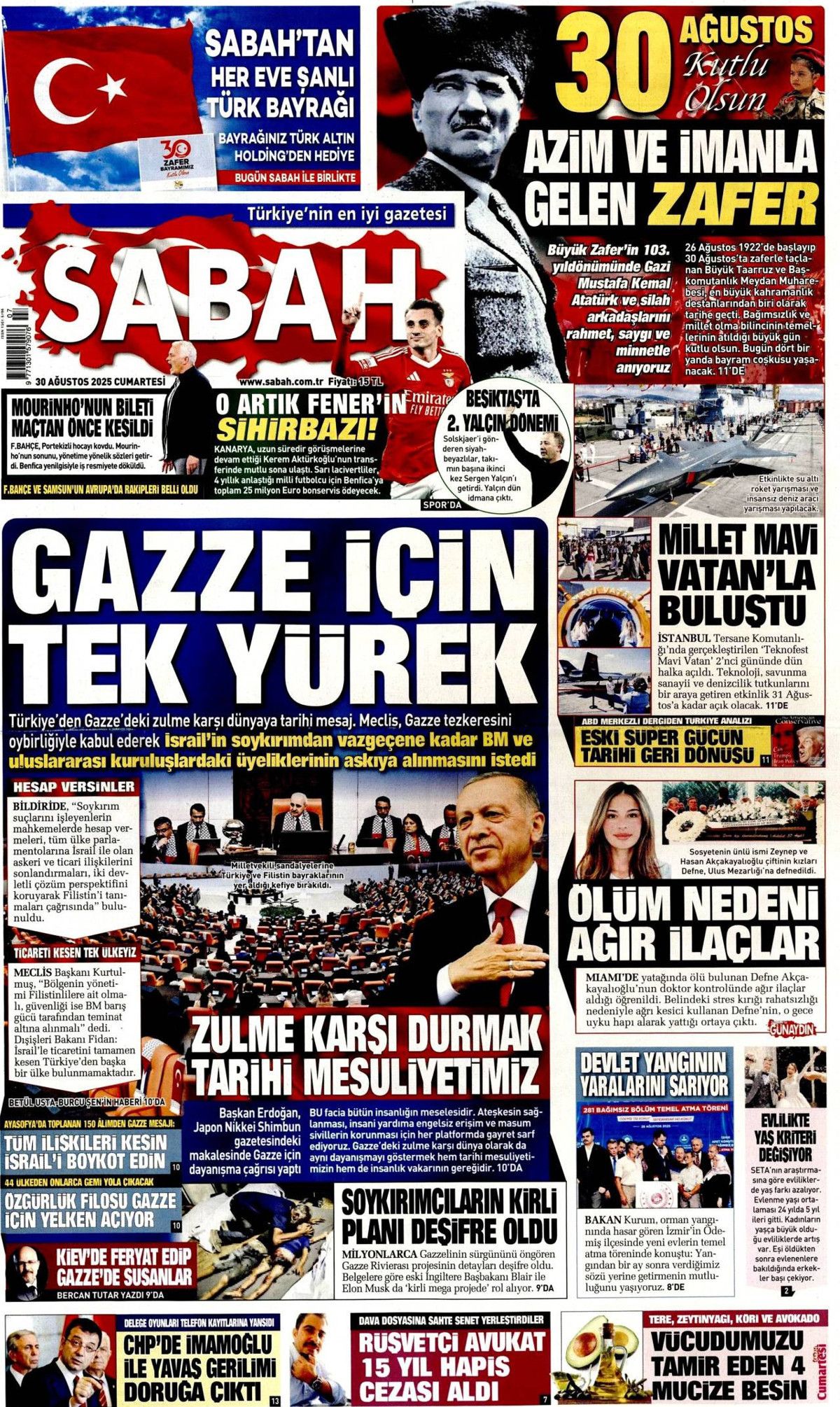 Manşetlerde 30 Ağustos coşkusu: Her adımda tarih yazdı! Büyük zaferin nefes kesen perde arkası... 7
