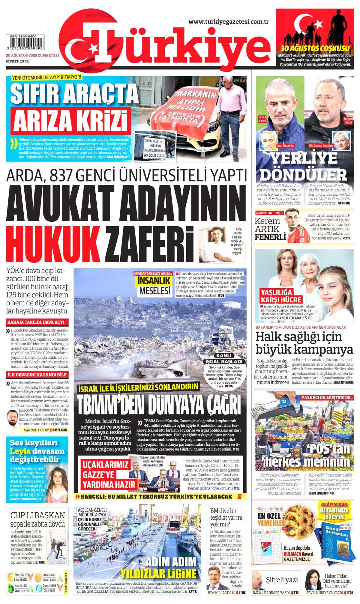 Manşetlerde 30 Ağustos coşkusu: Her adımda tarih yazdı! Büyük zaferin nefes kesen perde arkası... 23