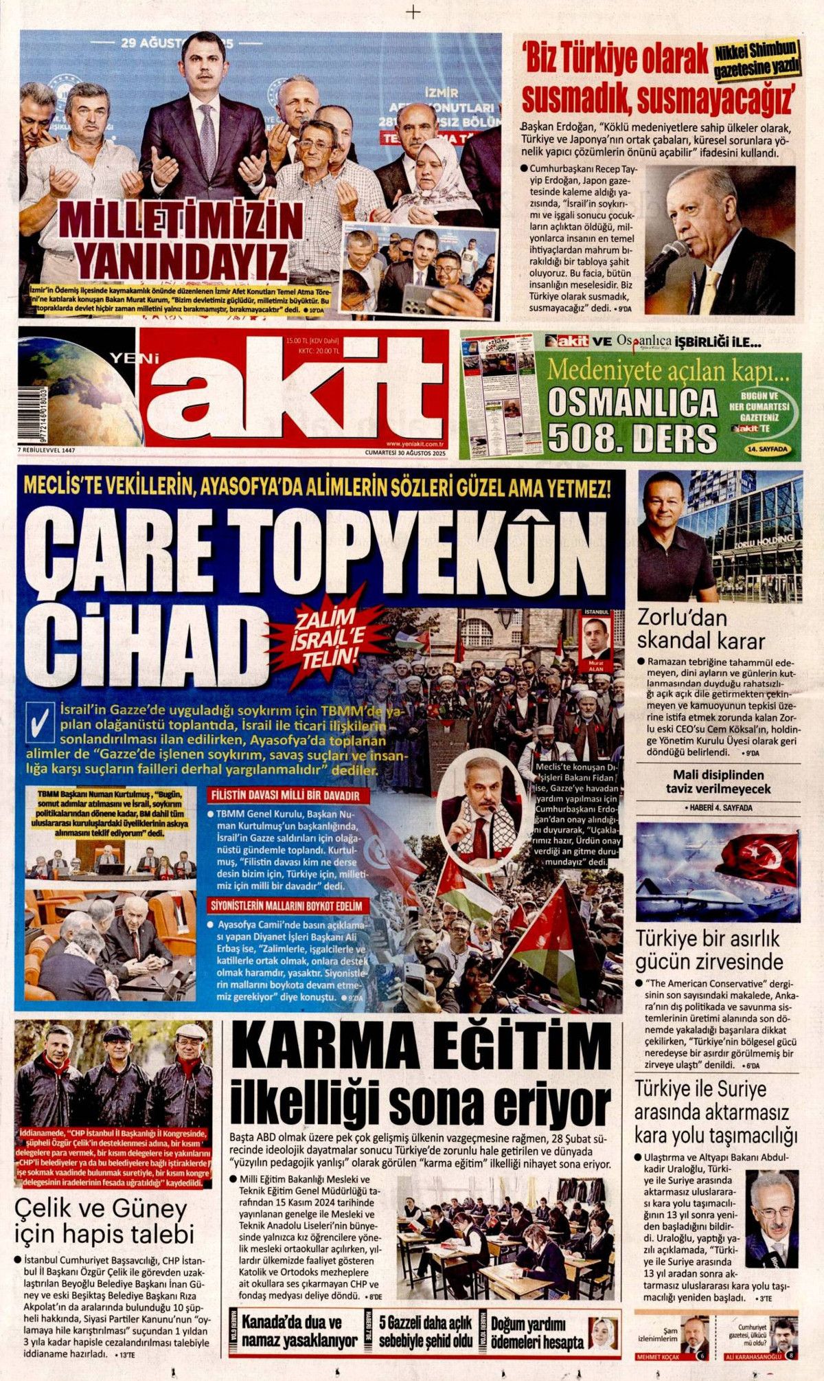 Manşetlerde 30 Ağustos coşkusu: Her adımda tarih yazdı! Büyük zaferin nefes kesen perde arkası... 18