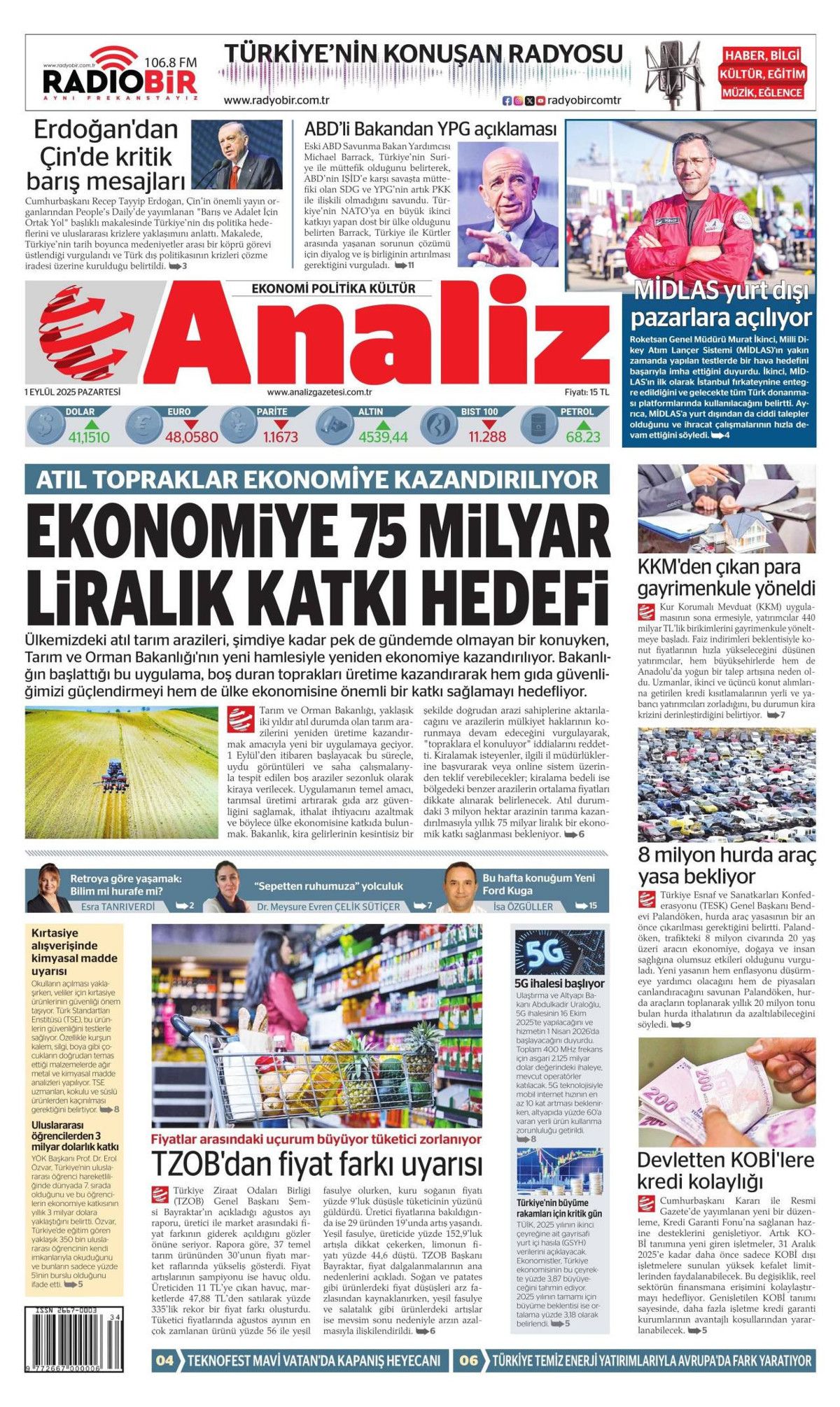 Erdoğan'ın dünyaya barış çağrısı manşetlerde! Barış için ortak yol... 19