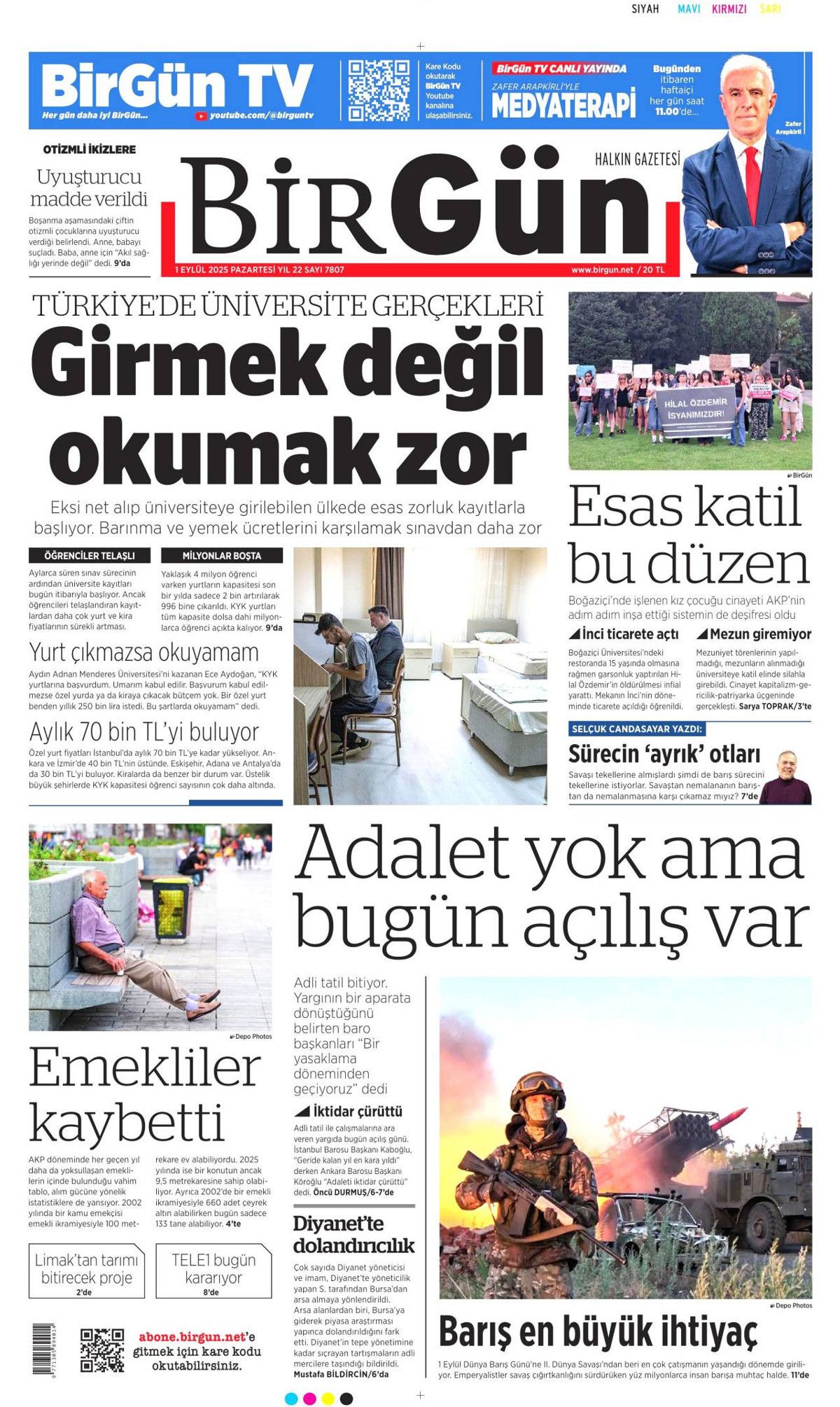 Erdoğan'ın dünyaya barış çağrısı manşetlerde! Barış için ortak yol... 20
