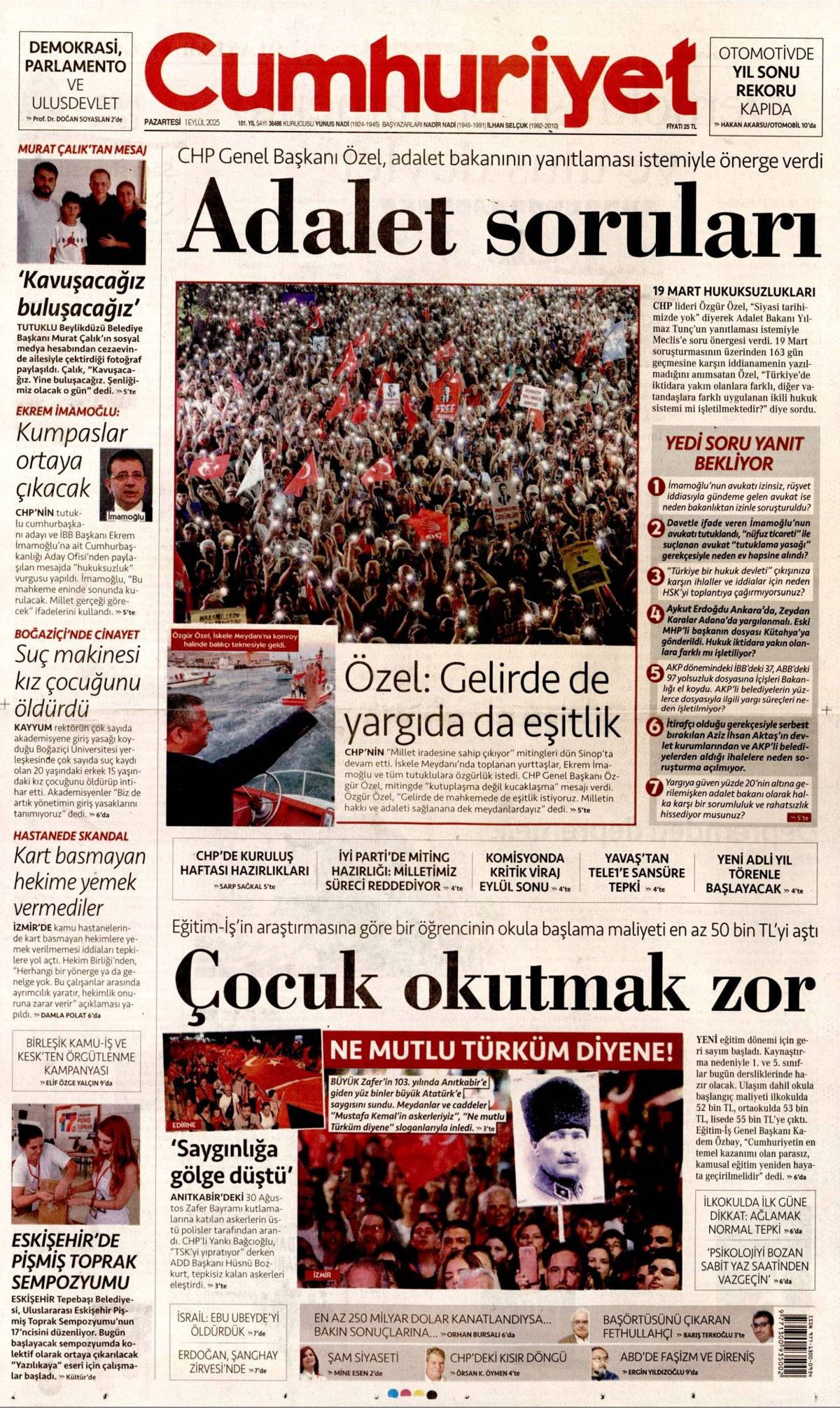 Erdoğan'ın dünyaya barış çağrısı manşetlerde! Barış için ortak yol... 11