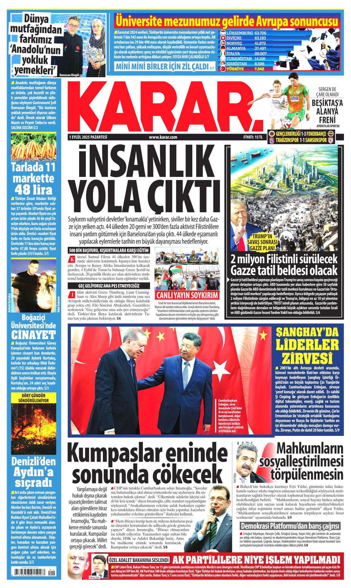 Erdoğan'ın dünyaya barış çağrısı manşetlerde! Barış için ortak yol... 8