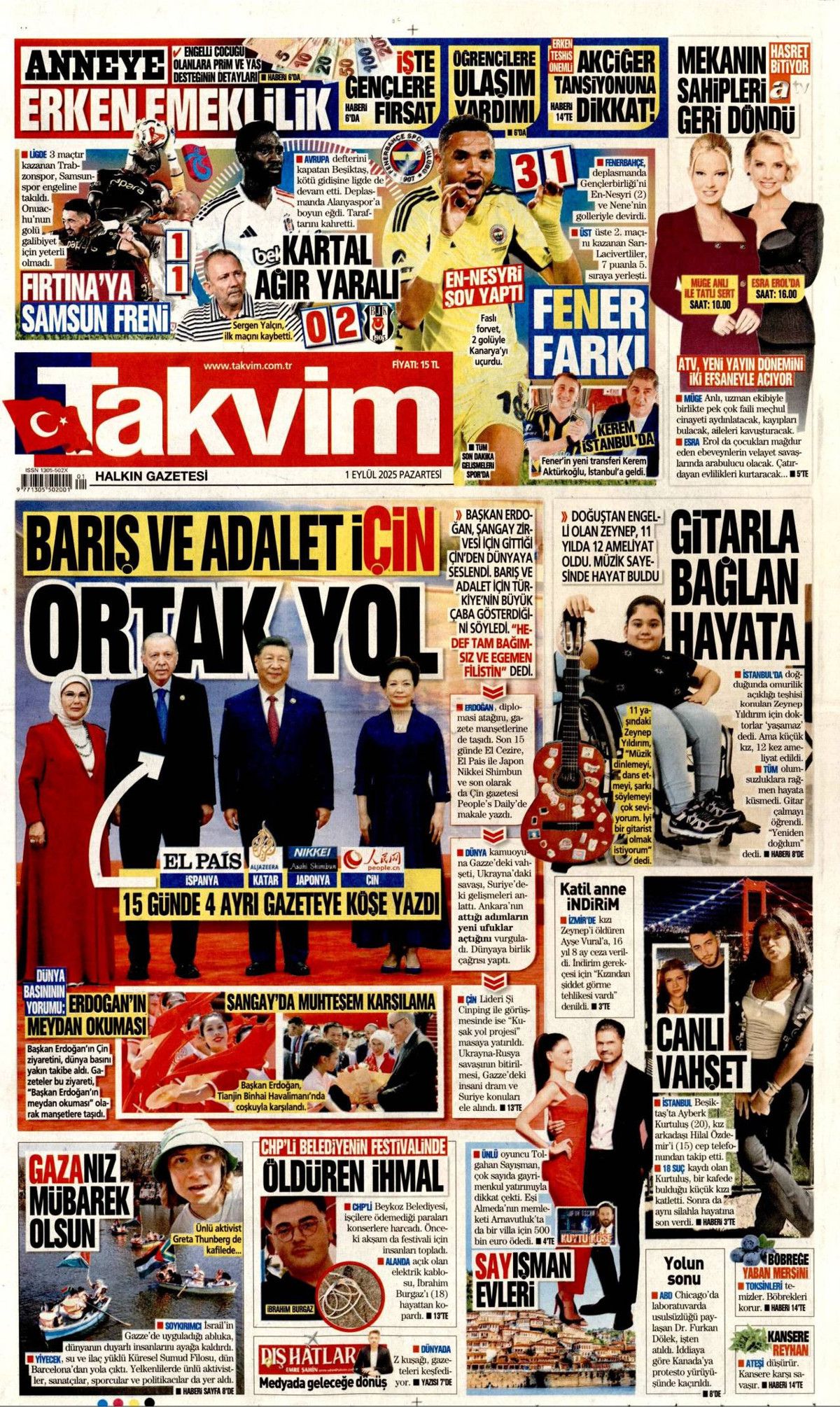 Erdoğan'ın dünyaya barış çağrısı manşetlerde! Barış için ortak yol... 24