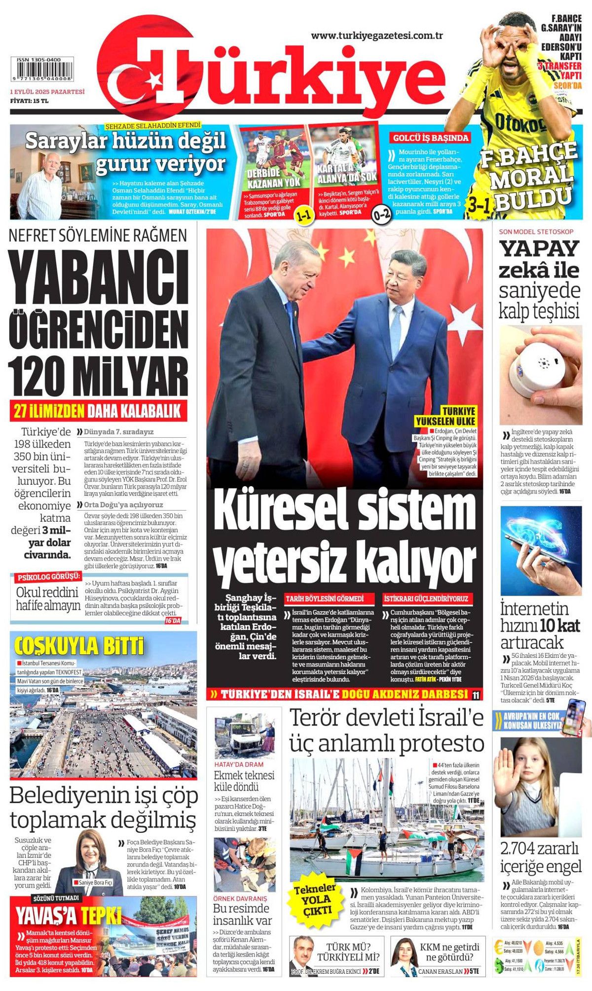 Erdoğan'ın dünyaya barış çağrısı manşetlerde! Barış için ortak yol... 7