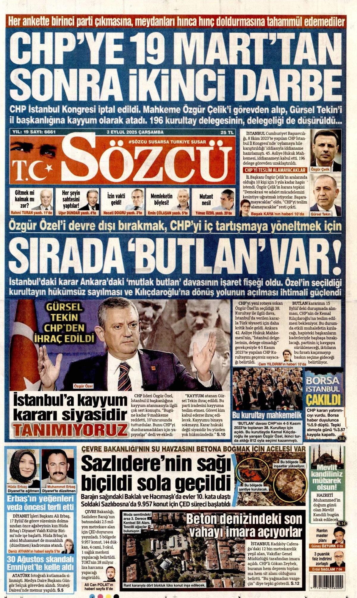 CHP'de İstanbul düğümü! Kongre iptali manşetlerde... Hangi gazete nasıl gördü? 4