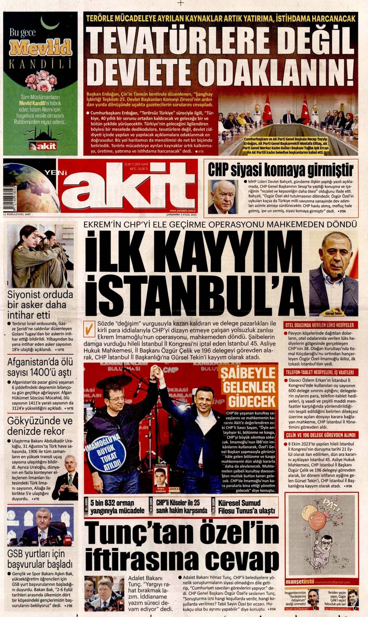 CHP'de İstanbul düğümü! Kongre iptali manşetlerde... Hangi gazete nasıl gördü? 20