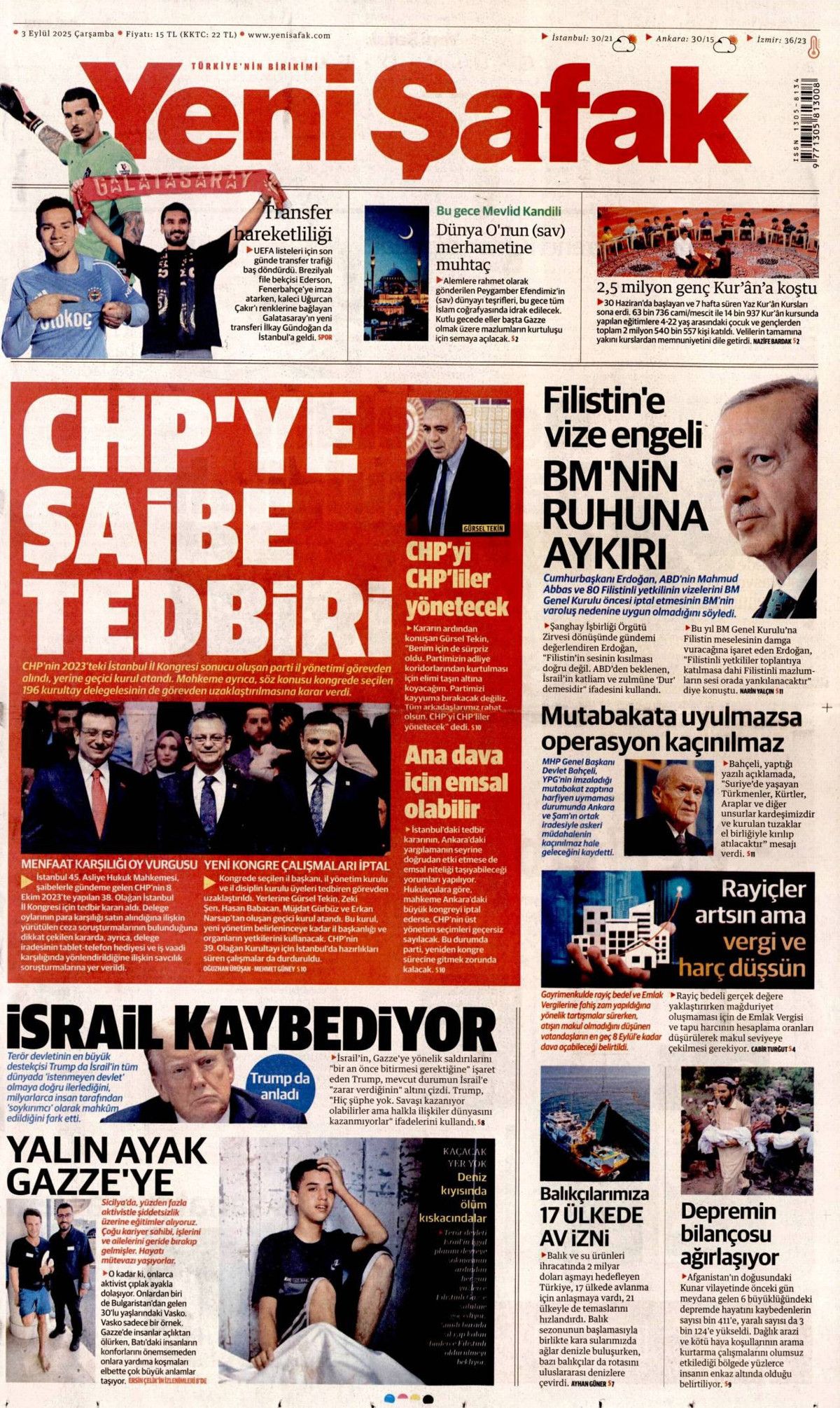CHP'de İstanbul düğümü! Kongre iptali manşetlerde... Hangi gazete nasıl gördü? 9