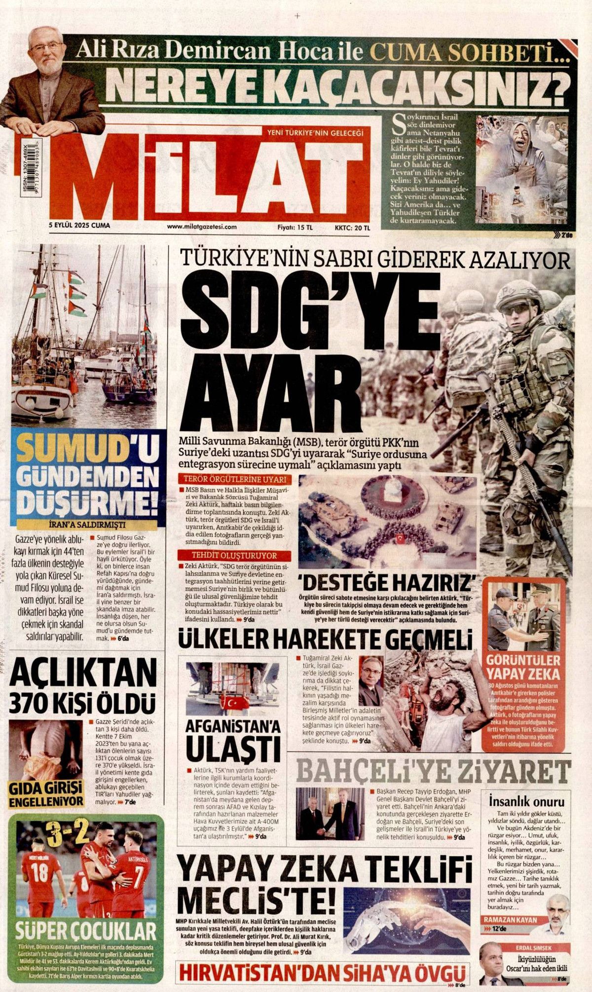 CHP'de 15 Eylül senaryoları: Üç olasılık konuşuluyor! 5 Eylül Cuma gazete manşetleri... 18