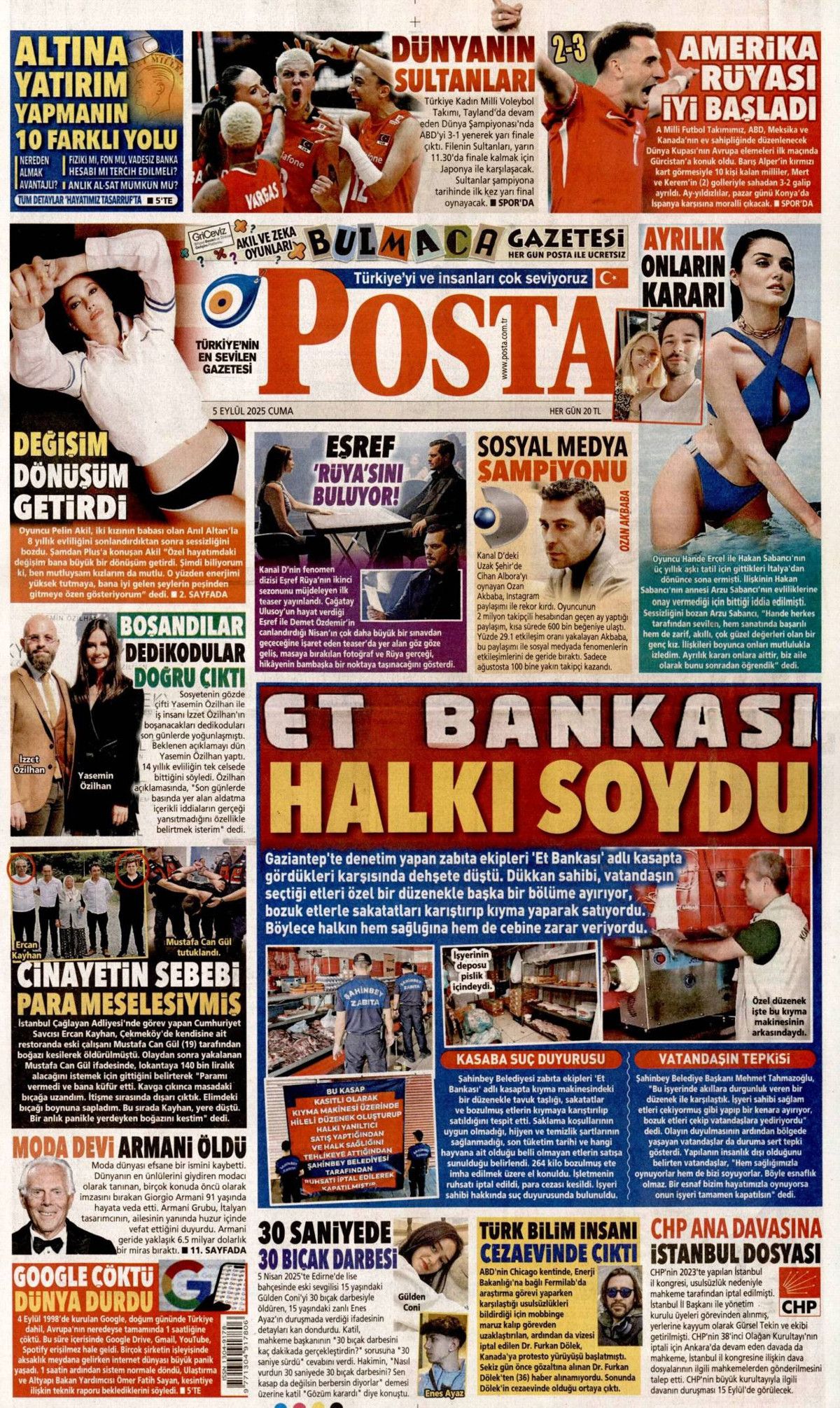 CHP'de 15 Eylül senaryoları: Üç olasılık konuşuluyor! 5 Eylül Cuma gazete manşetleri... 15