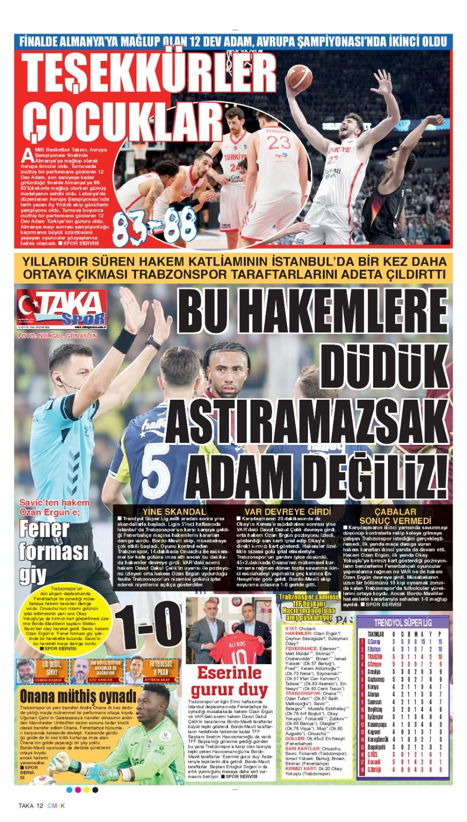 Trabzon yerel basını ateş püskürdü: "Bu hakemlere düdük astıramazsak adam değiliz" 2