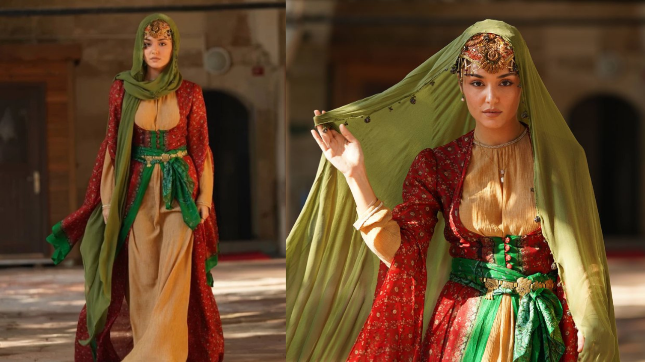 Hande Erçel’in ‘Mevlana’: Mest-i Aşk’ filminden ilk kareleri ortaya çıktı! Başörtülü tarzıyla beğeni topladı 1