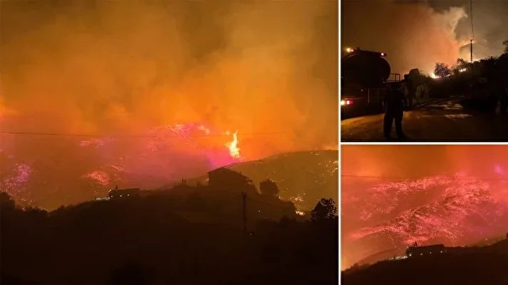 Alevler ev ve seralara sıçradı! Mahalleler boşaltıldı... Antalya, Aydın ve Muğla’da orman yangınları! Alevlere karşı canhıraş mücadele... 1