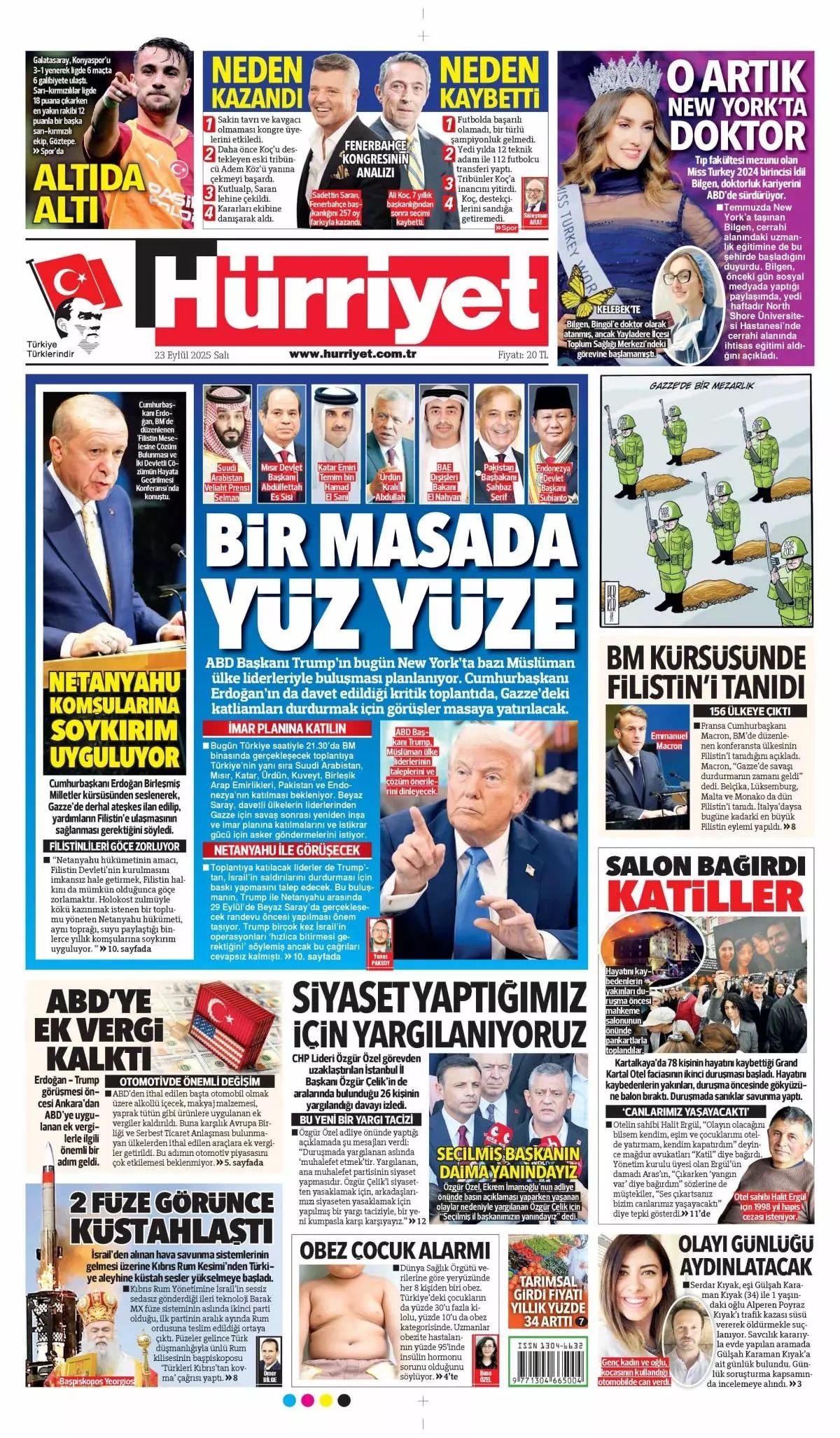 Filistin davası dünyaya mal oldu! Cumhurbaşkanı Erdoğan'ın tarihi BM konuşması manşetlerde! 2