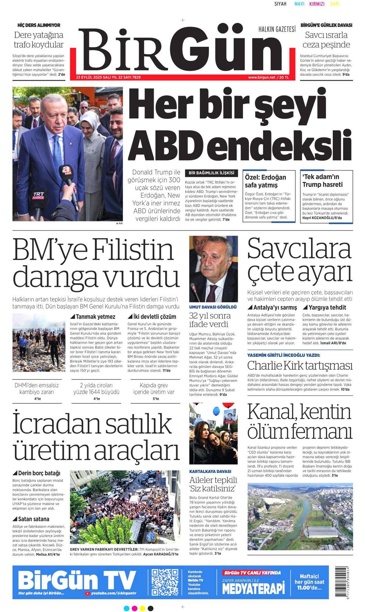 Filistin davası dünyaya mal oldu! Cumhurbaşkanı Erdoğan'ın tarihi BM konuşması manşetlerde! 22