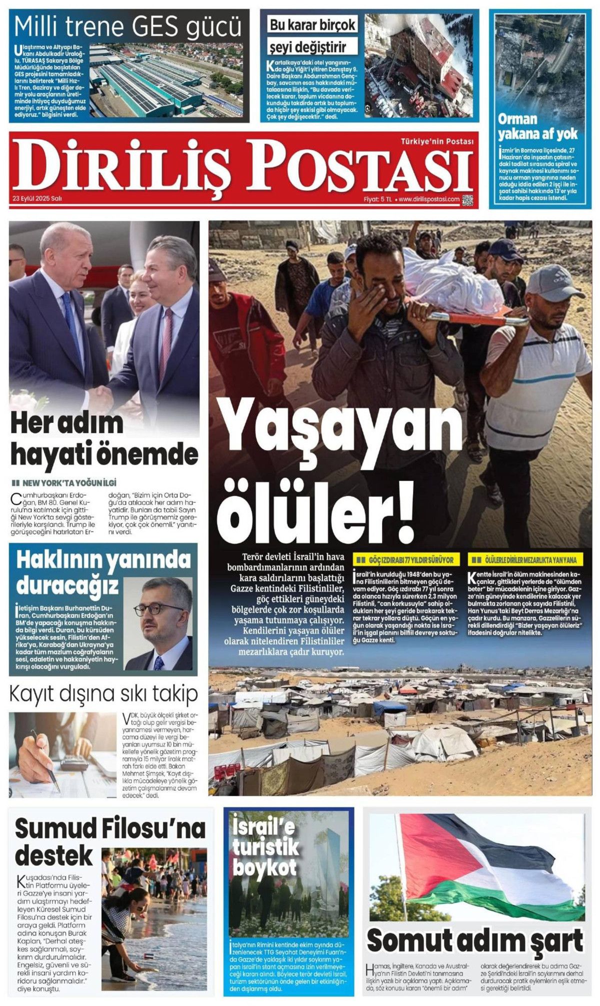 Filistin davası dünyaya mal oldu! Cumhurbaşkanı Erdoğan'ın tarihi BM konuşması manşetlerde! 20