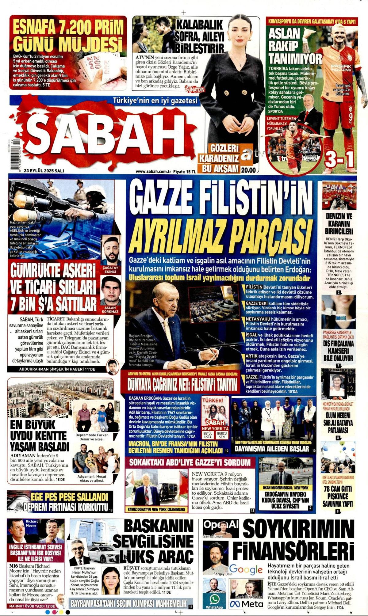 Filistin davası dünyaya mal oldu! Cumhurbaşkanı Erdoğan'ın tarihi BM konuşması manşetlerde! 3