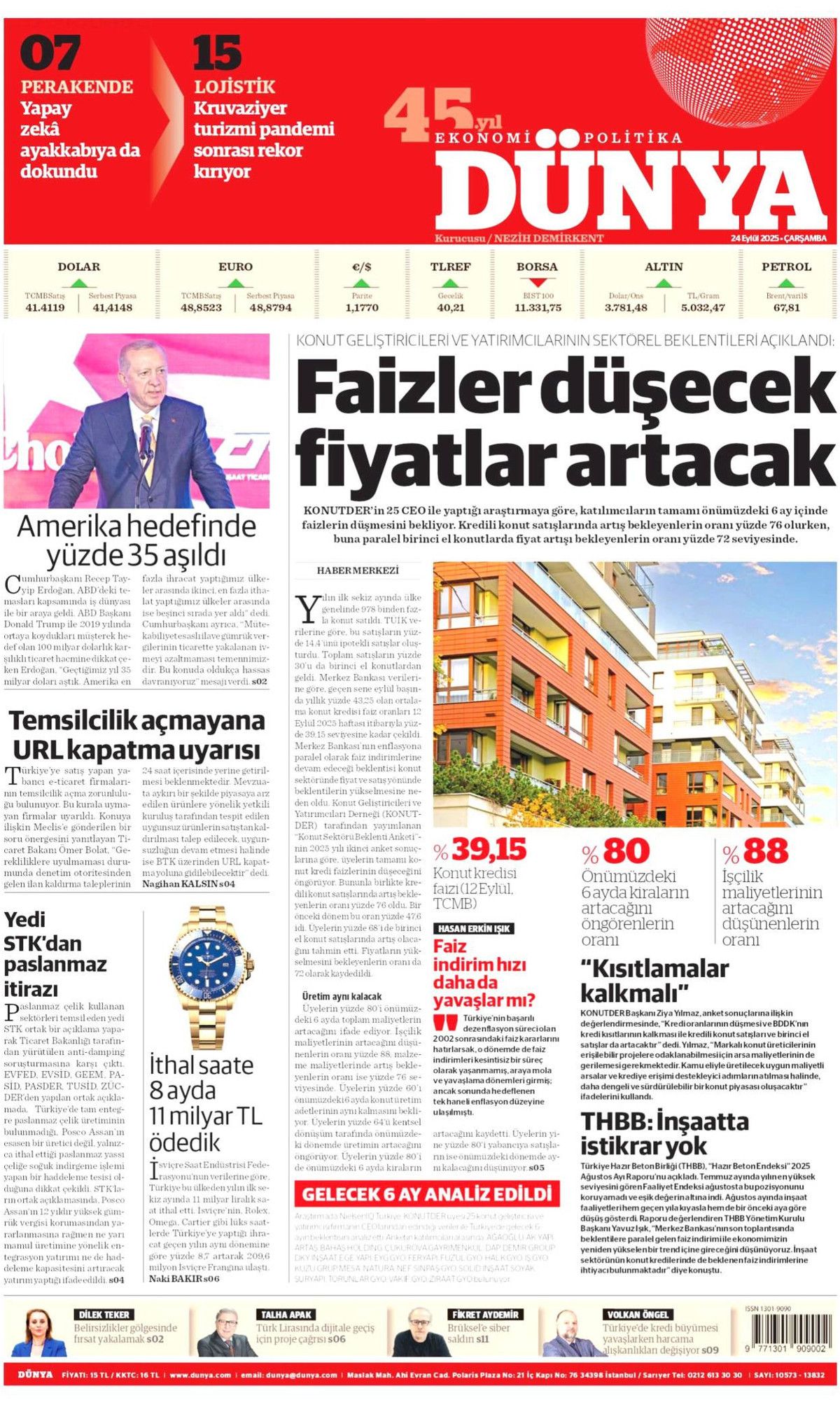 Hangi vicdan buna dayanır? Cumhurbaşkanı Erdoğan'ın tarihi BM konuşması manşetlerde! Hangi gazete nasıl gördü? 9