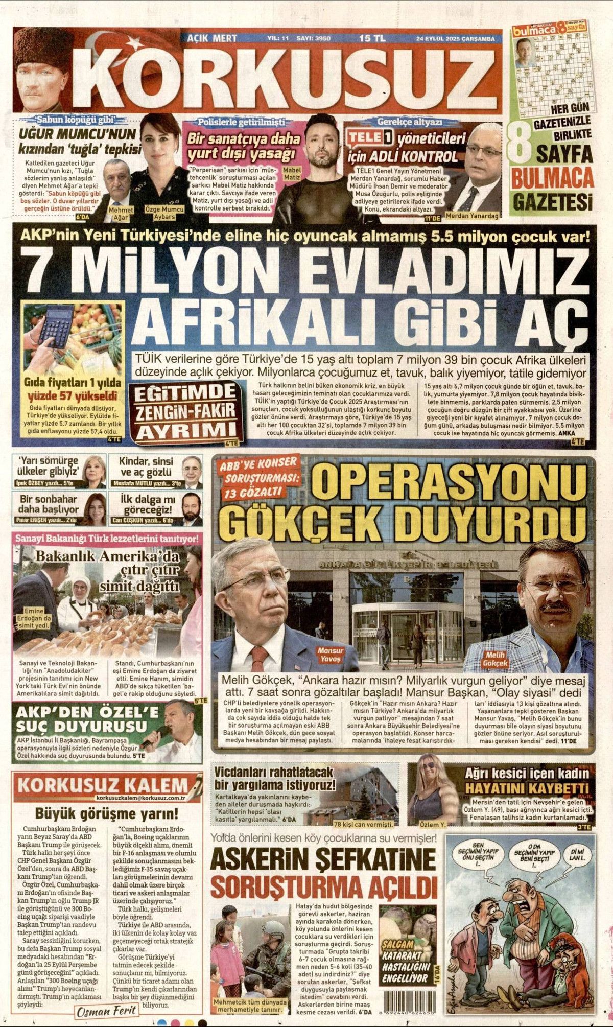 Hangi vicdan buna dayanır? Cumhurbaşkanı Erdoğan'ın tarihi BM konuşması manşetlerde! Hangi gazete nasıl gördü? 15
