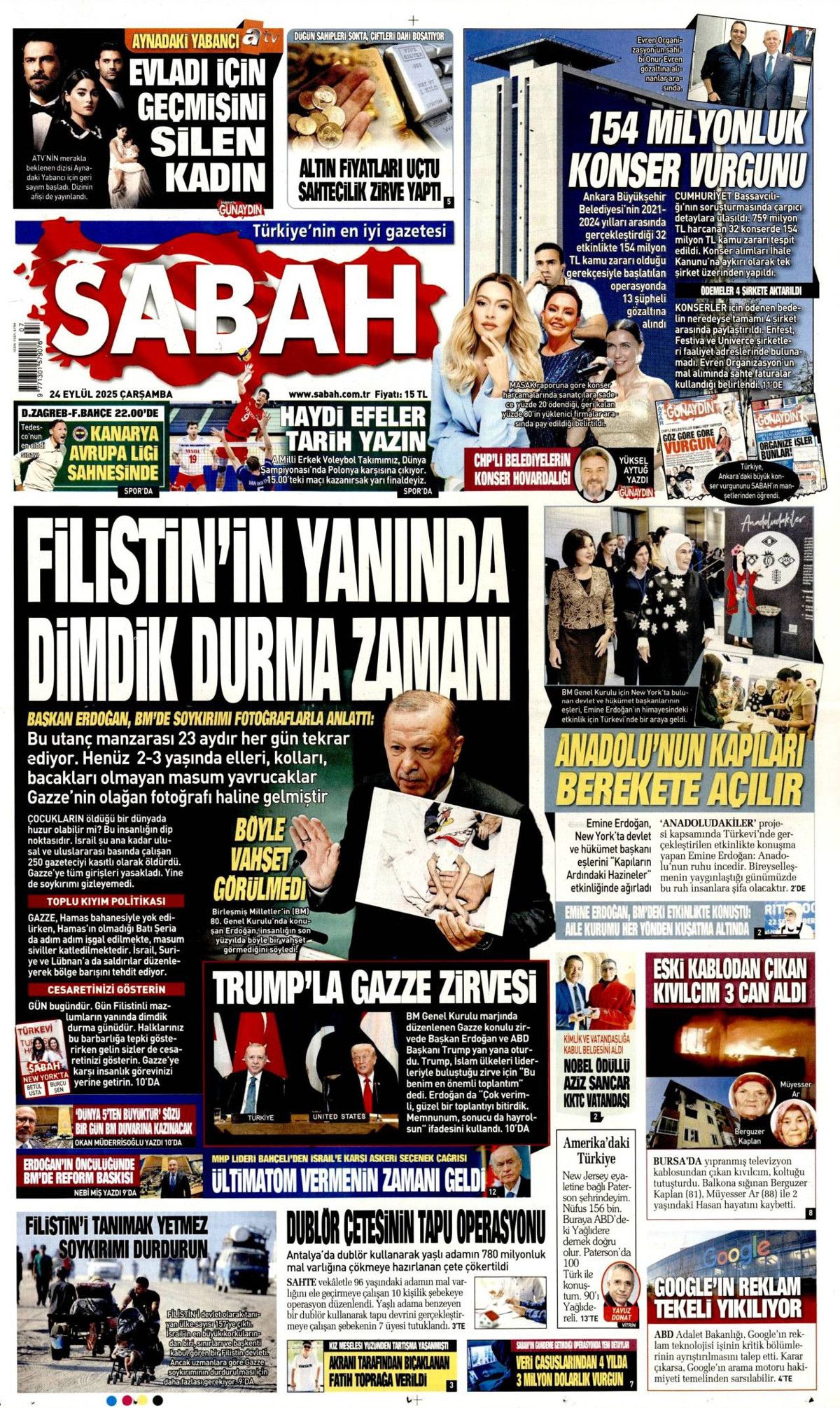Hangi vicdan buna dayanır? Cumhurbaşkanı Erdoğan'ın tarihi BM konuşması manşetlerde! Hangi gazete nasıl gördü? 3