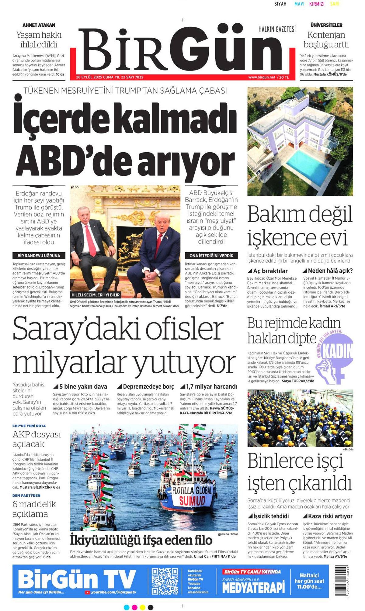 Sıcak mesajlar, sıkı pazarlık! Erdoğan, 6 yıl sonra  Beyaz Saray'da övgülerle karşılandı... Erdoğan-Trump görüşmesi manşetlerde! 14
