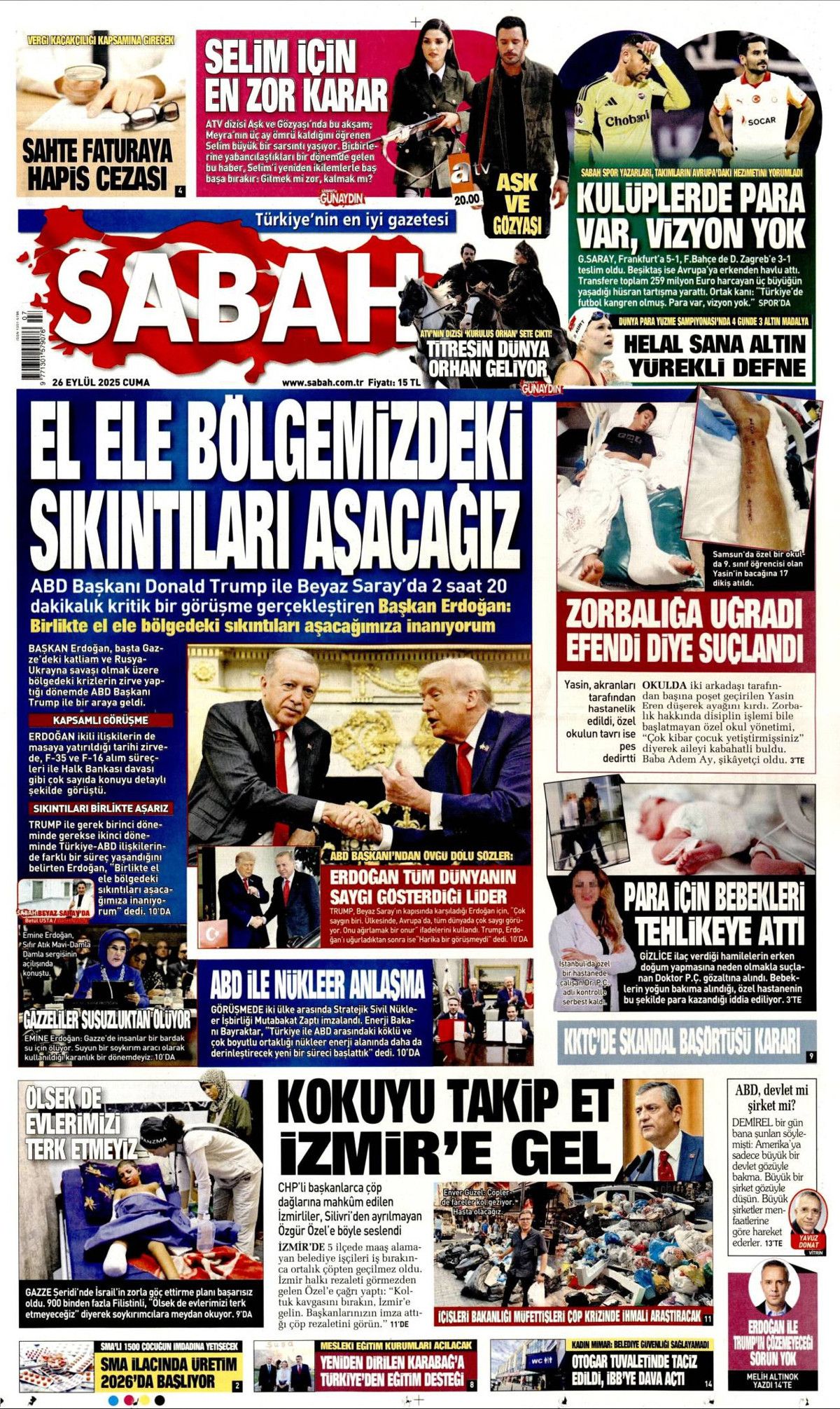 Sıcak mesajlar, sıkı pazarlık! Erdoğan, 6 yıl sonra  Beyaz Saray'da övgülerle karşılandı... Erdoğan-Trump görüşmesi manşetlerde! 3