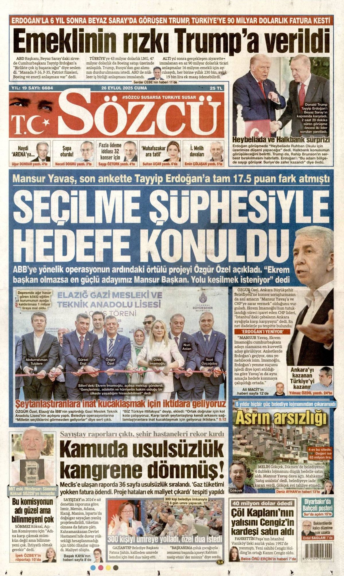 Sıcak mesajlar, sıkı pazarlık! Erdoğan, 6 yıl sonra  Beyaz Saray'da övgülerle karşılandı... Erdoğan-Trump görüşmesi manşetlerde! 5