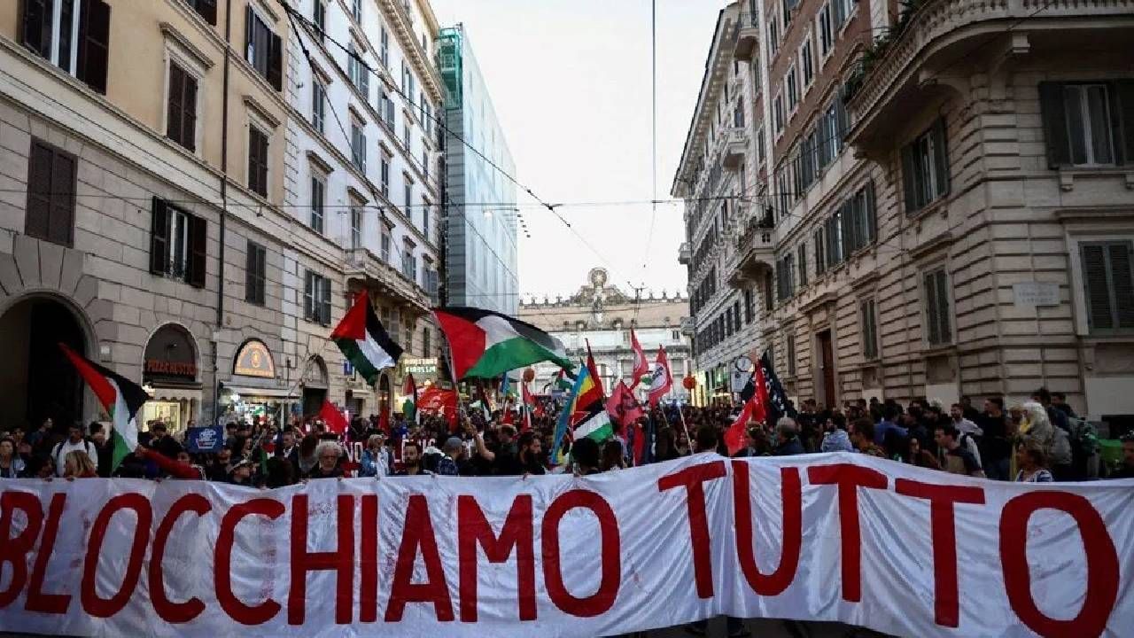 İsrail’e silah yok! Cenova’dan Roma’ya: İtalya’da Filistin İçin büyük protesto 1
