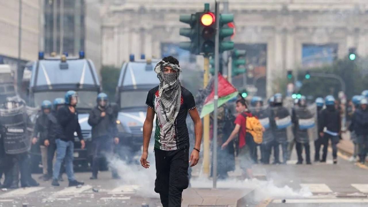 İsrail’e silah yok! Cenova’dan Roma’ya: İtalya’da Filistin İçin büyük protesto 6