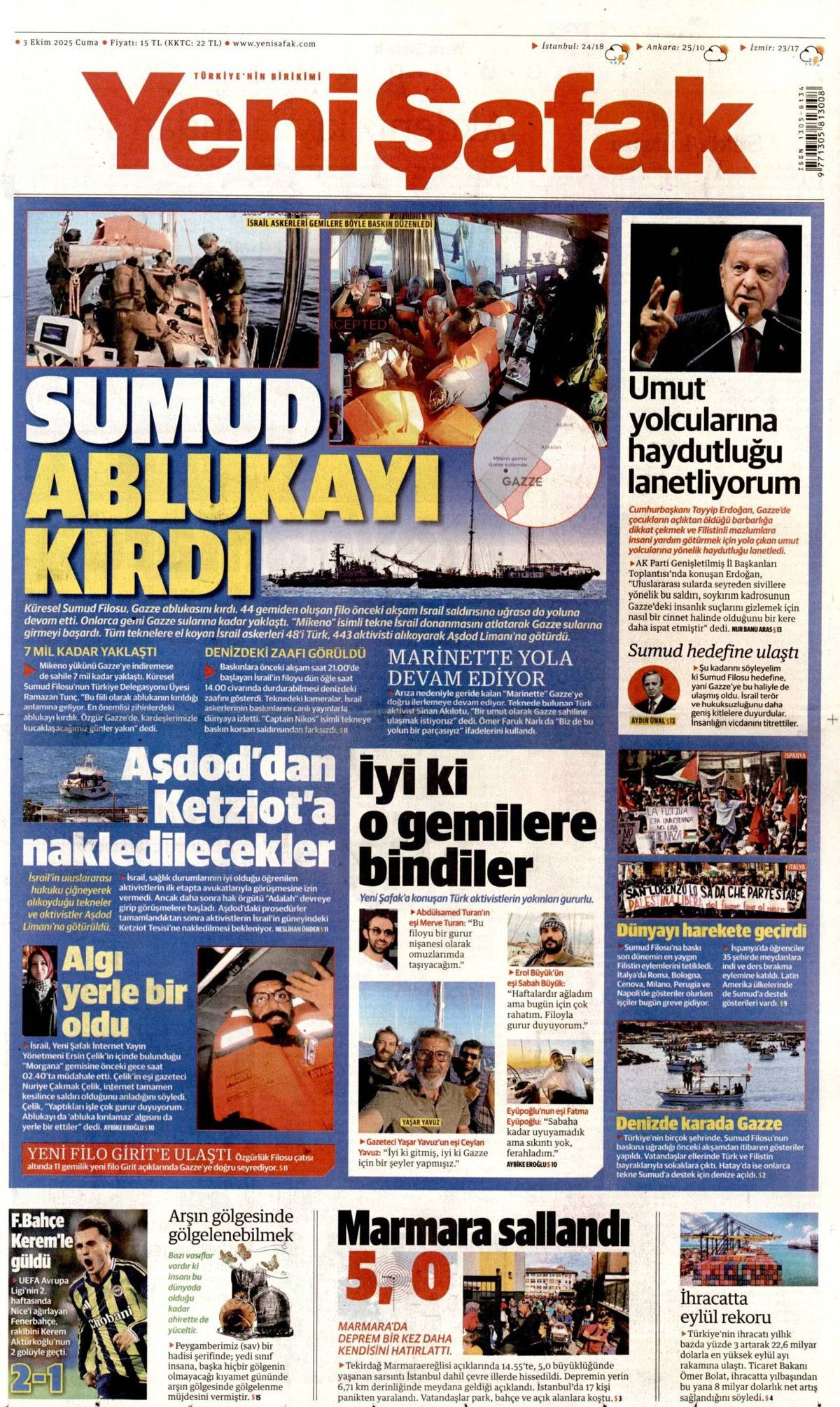 Surda ilk gedik açıldı! Sumud Filosu manşetlerde! Gazze'ye 9 mil yaklaştılar... 7