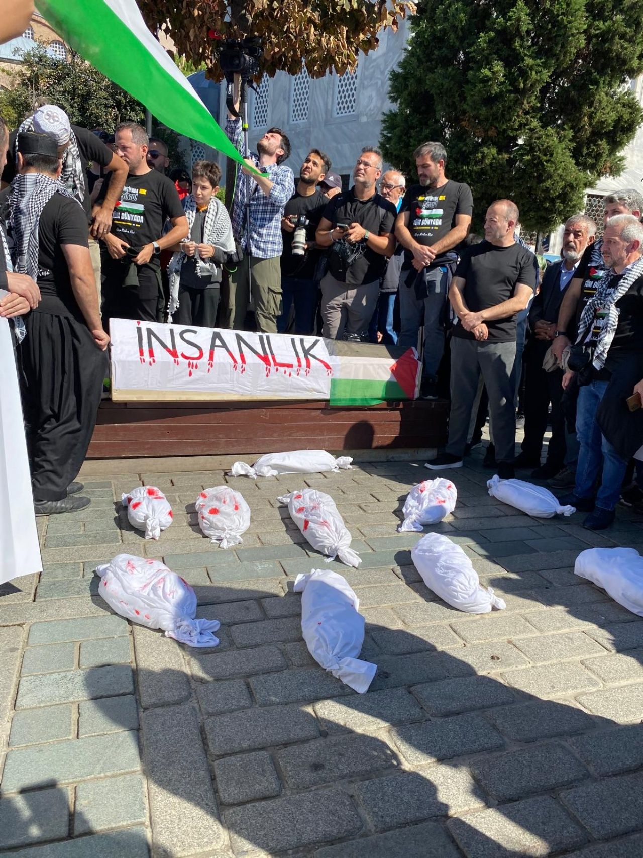 İstanbul büyük protestoya hazır! Büyük Filistin yürüyüşünden fotoğraflar 8