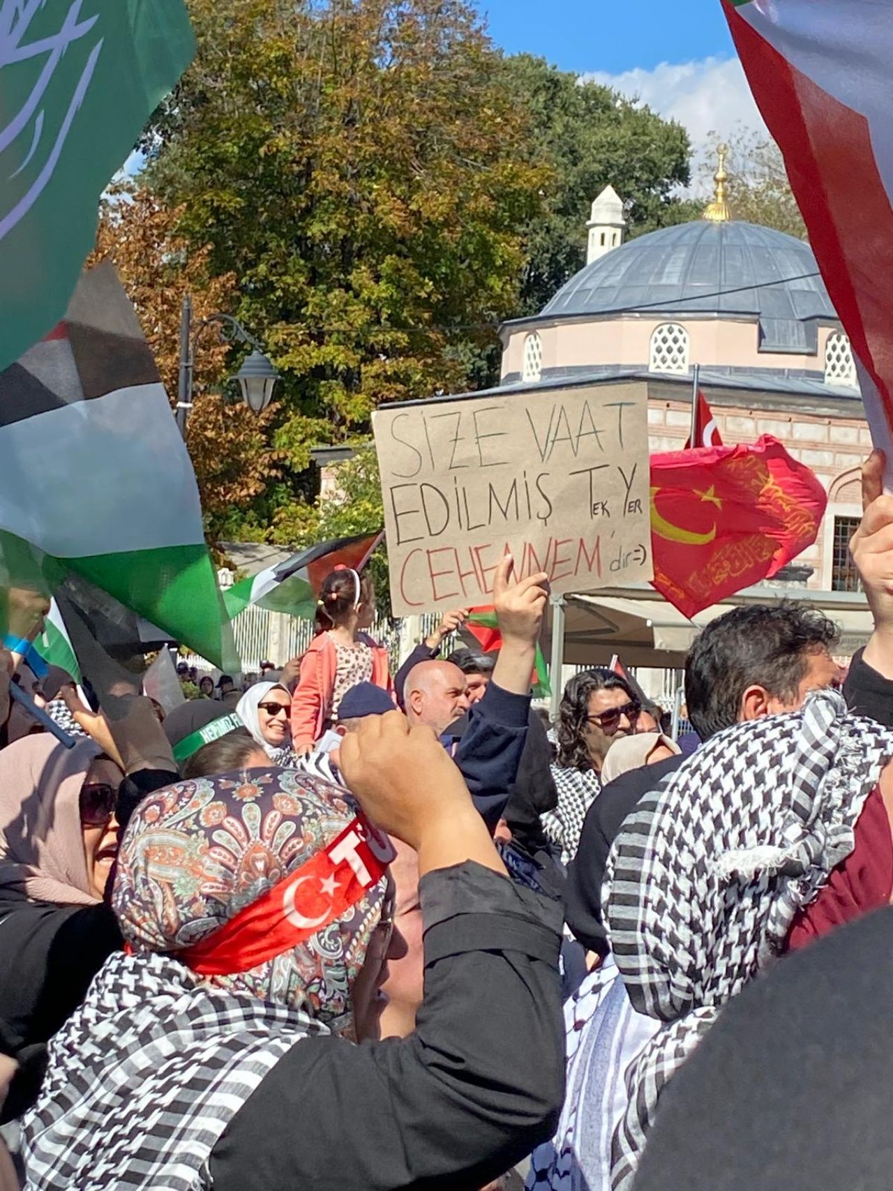 İstanbul büyük protestoya hazır! Büyük Filistin yürüyüşünden fotoğraflar 2