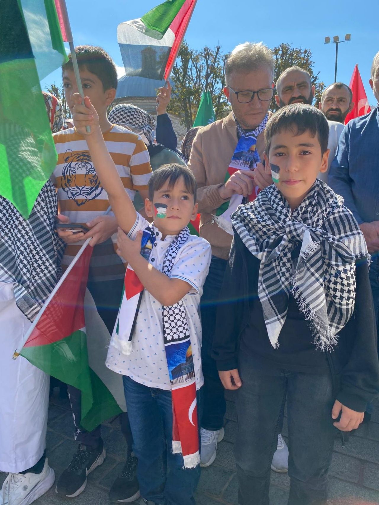 İstanbul büyük protestoya hazır! Büyük Filistin yürüyüşünden fotoğraflar 3