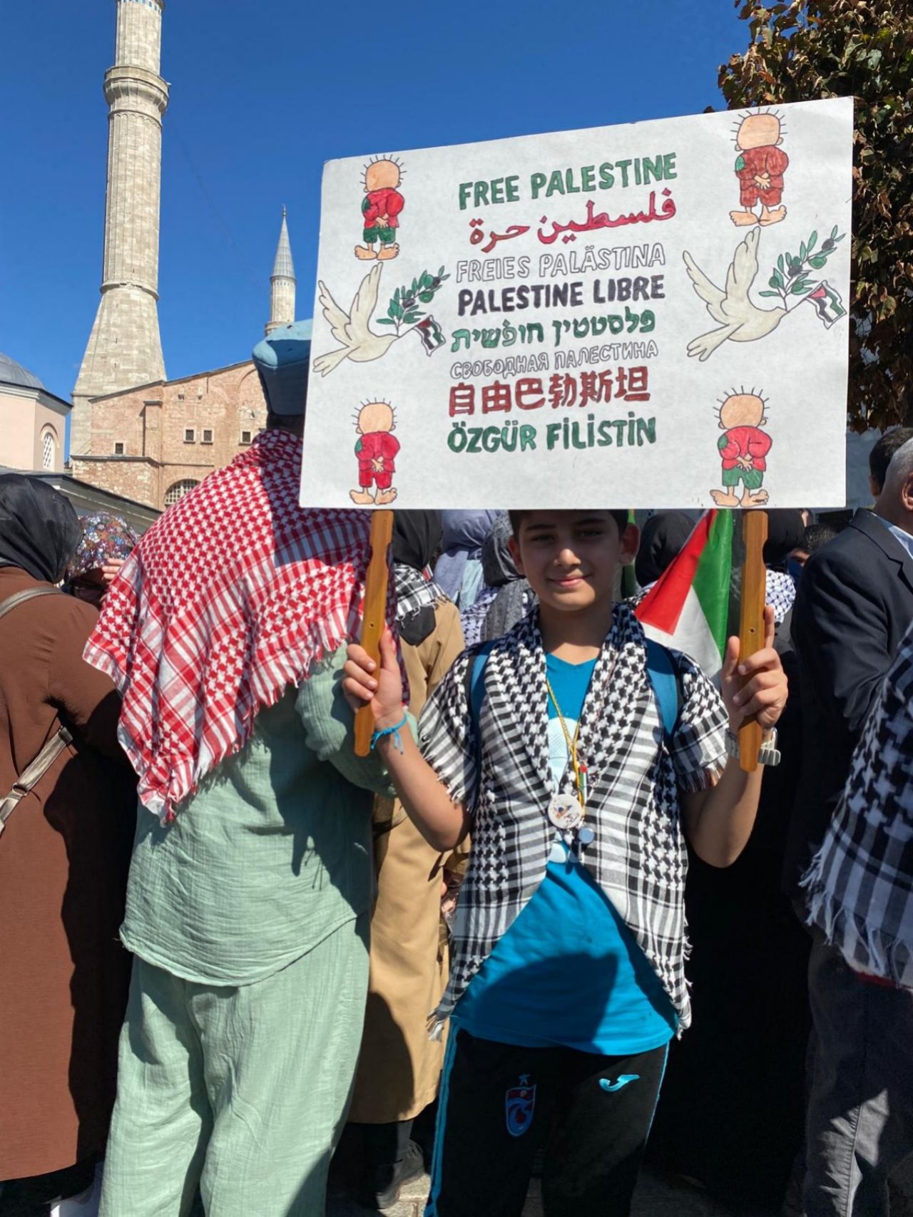 İstanbul büyük protestoya hazır! Büyük Filistin yürüyüşünden fotoğraflar 4