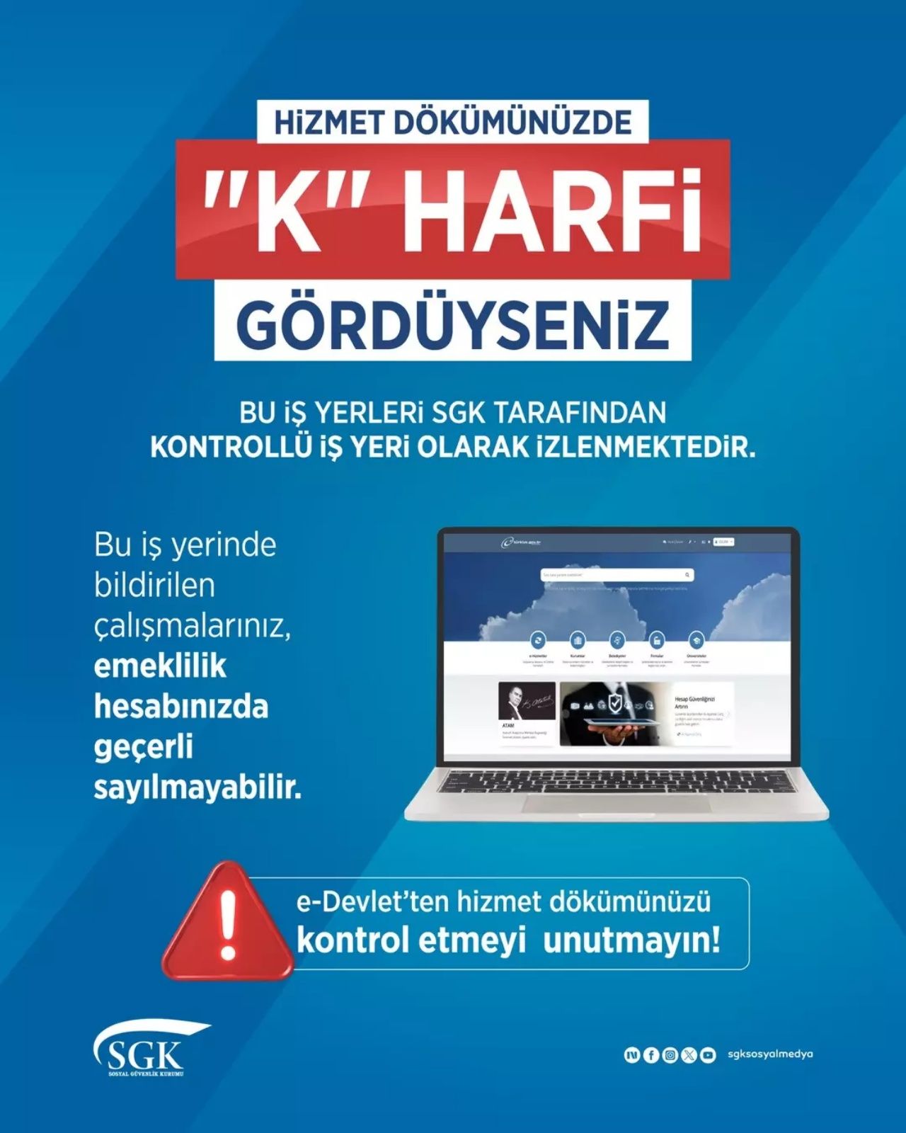 Emekli maaşınız tehlikede olabilir! SGK’dan sıkı denetim! e-Devlet’te K işareti olanlar dikkat 4