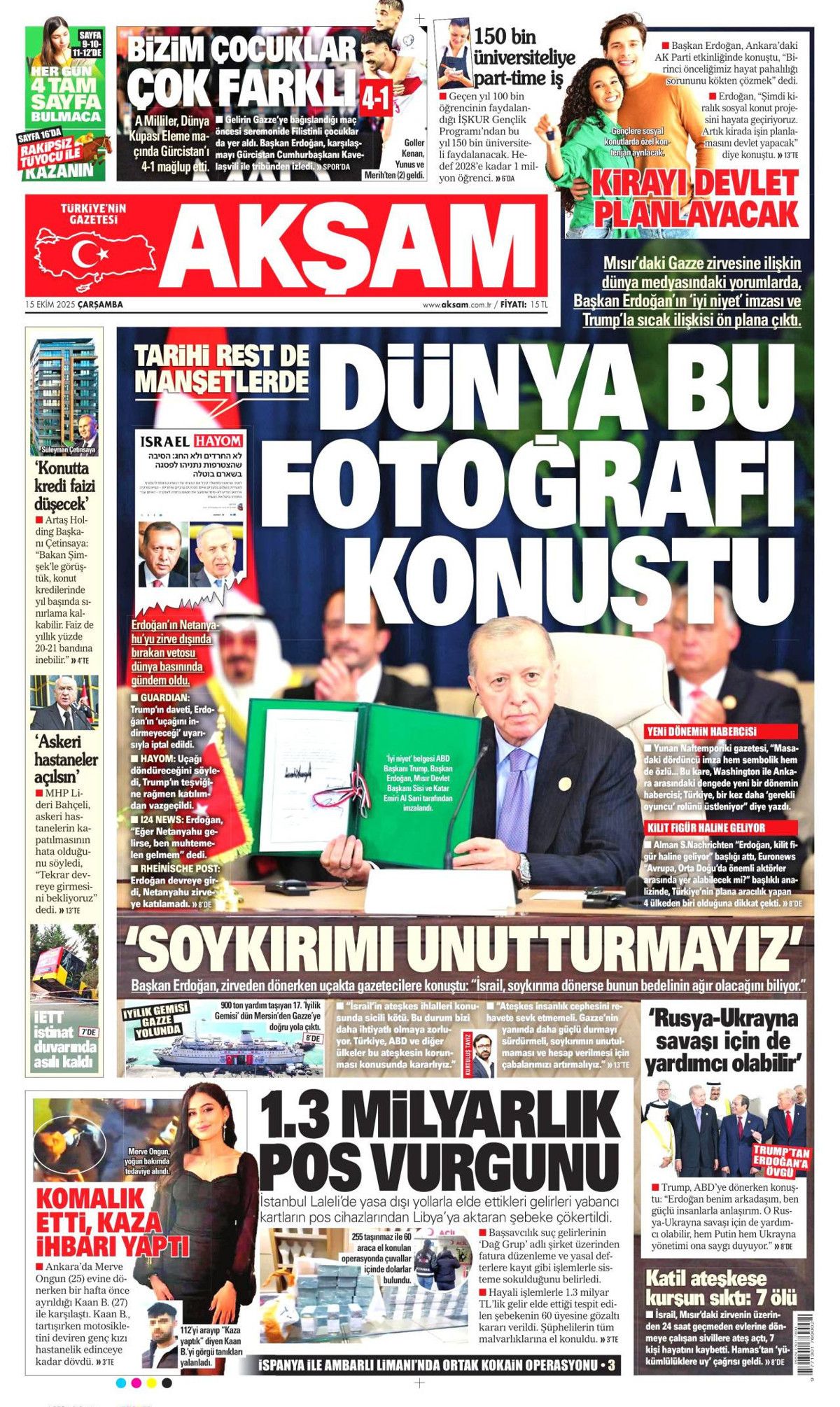 Manşetler One Minute: Dünya, Cumhurbaşkanı Erdoğan'ın katil Netanyahu'ya vetosunu konuşuyor! 13