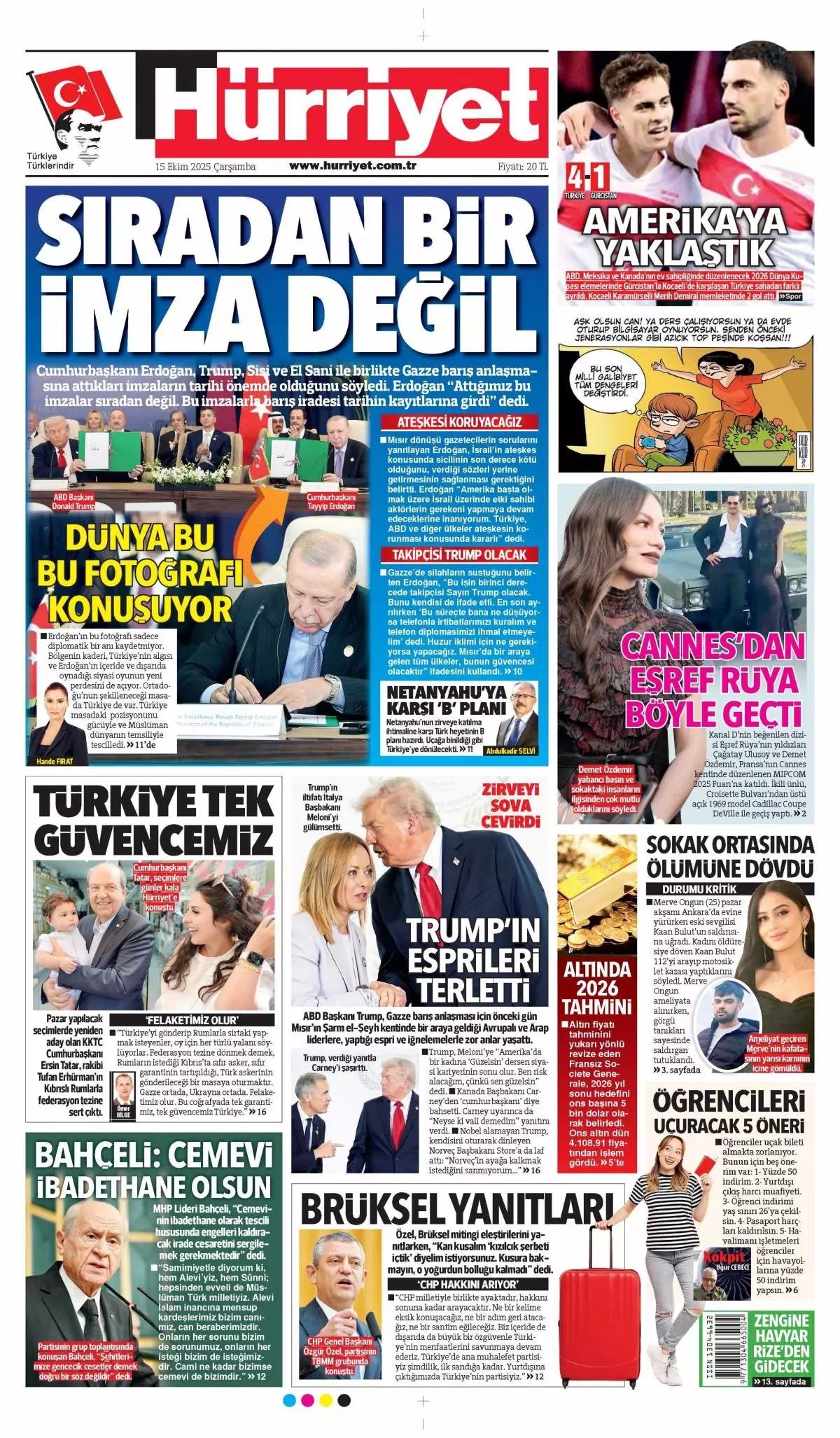 Manşetler One Minute: Dünya, Cumhurbaşkanı Erdoğan'ın katil Netanyahu'ya vetosunu konuşuyor! 2