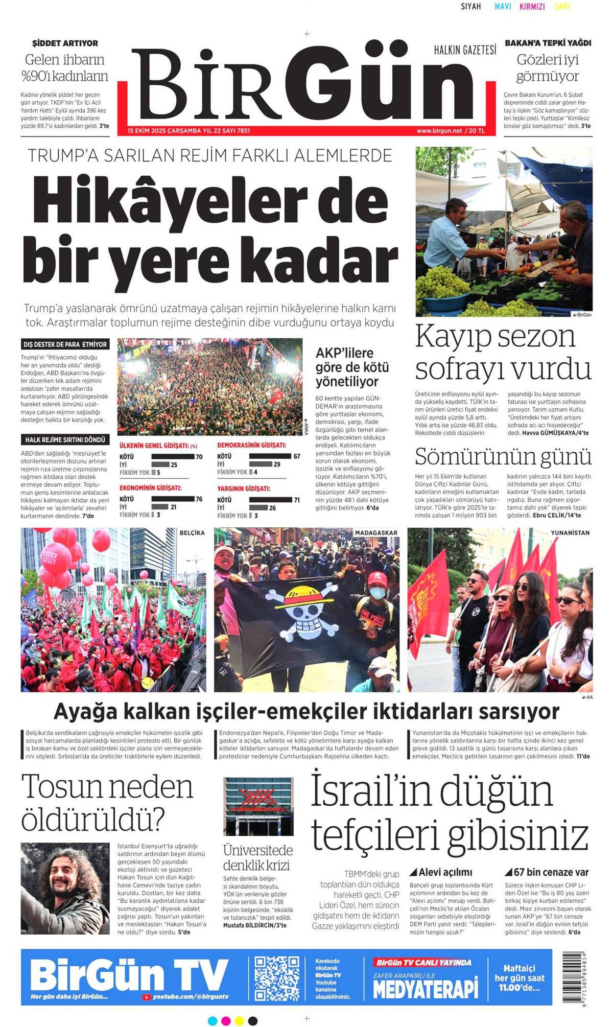Manşetler One Minute: Dünya, Cumhurbaşkanı Erdoğan'ın katil Netanyahu'ya vetosunu konuşuyor! 22