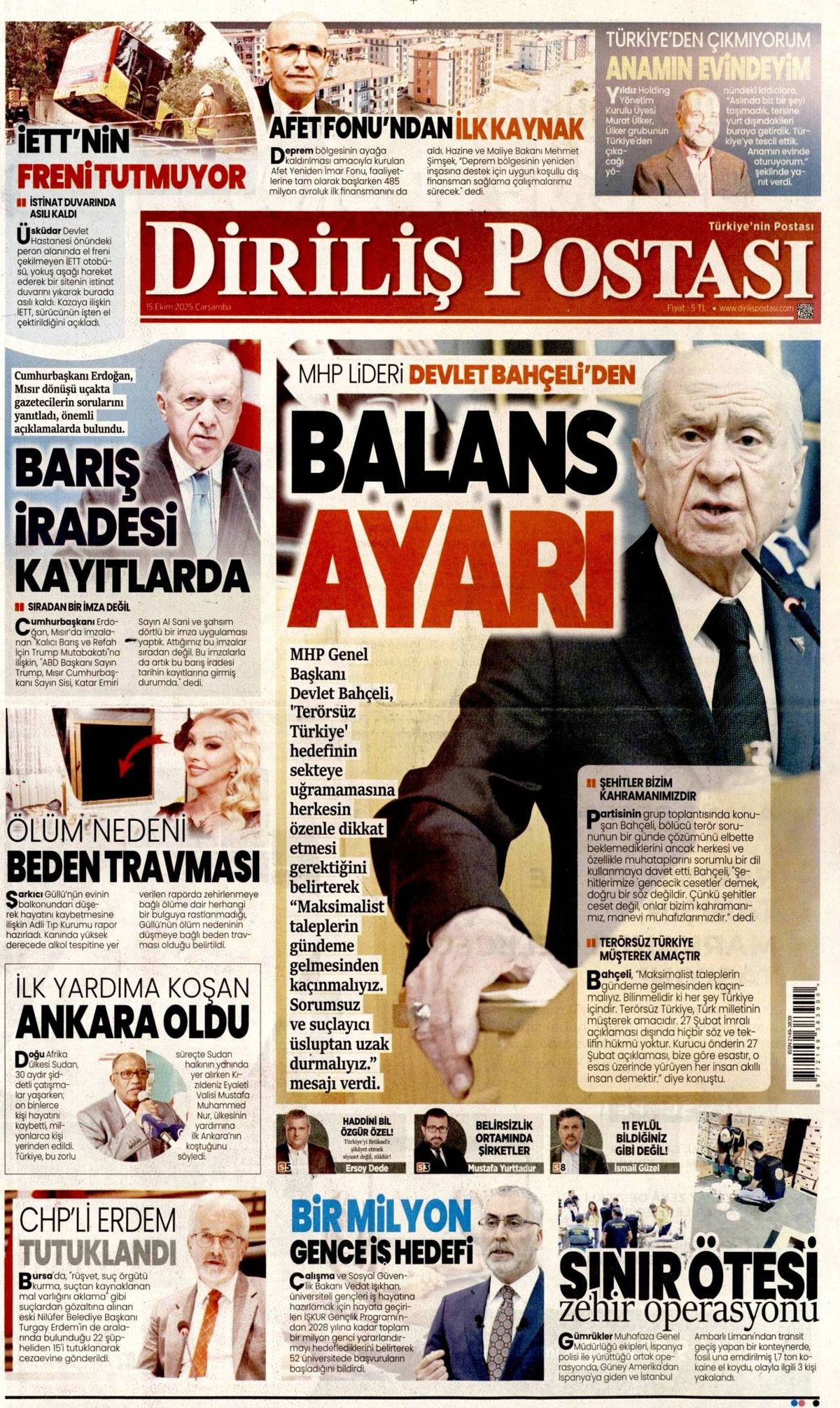 Manşetler One Minute: Dünya, Cumhurbaşkanı Erdoğan'ın katil Netanyahu'ya vetosunu konuşuyor! 20
