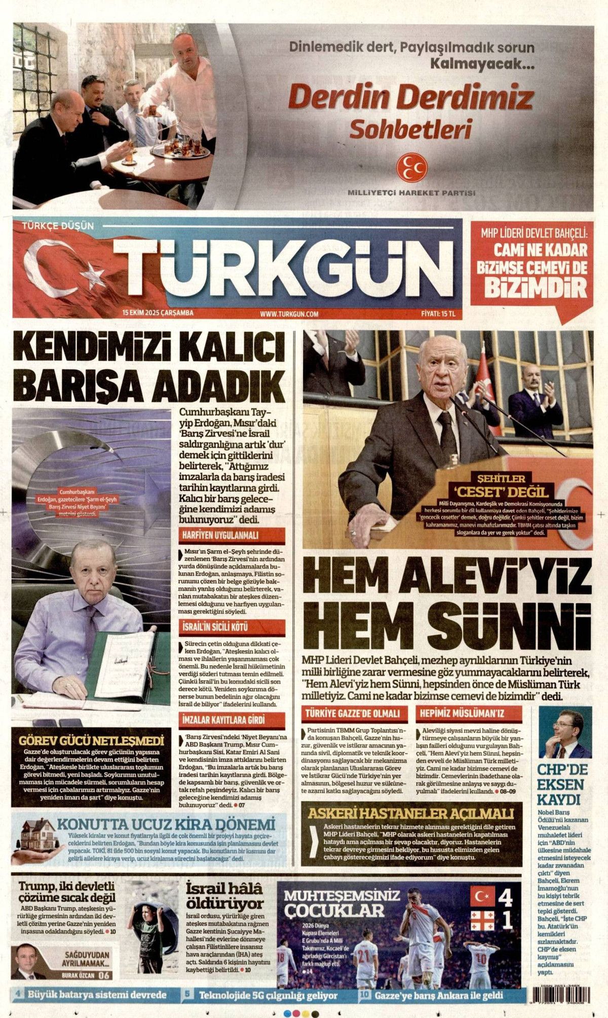 Manşetler One Minute: Dünya, Cumhurbaşkanı Erdoğan'ın katil Netanyahu'ya vetosunu konuşuyor! 7