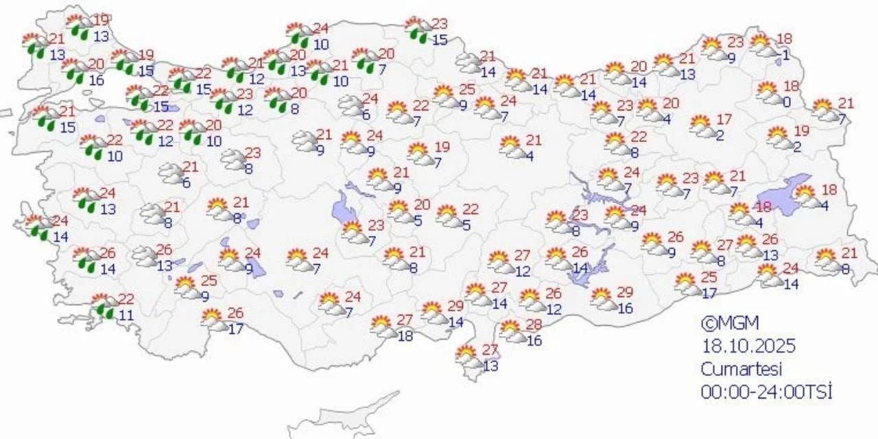 Sıcaklıklar düşüyor... Meteoroloji’den İstanbul için sağanak yağış uyarısı! İşte il il hava durumu tahmini 1
