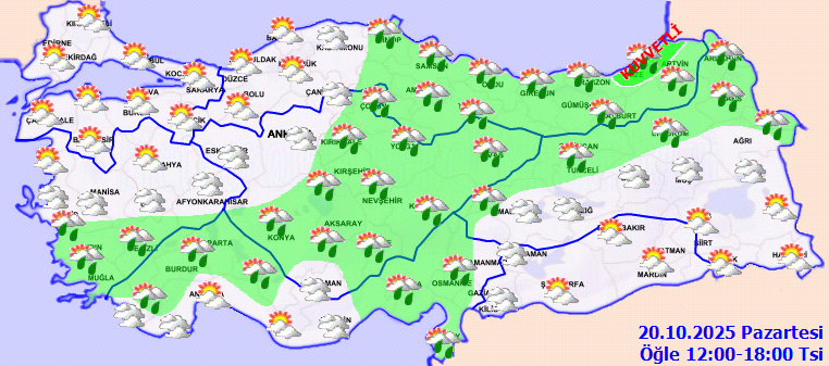 Meteoroloji uyardı!  Bu 6 İlde sarı kod, 18 ilde sağanak yağış bekleniyor 5