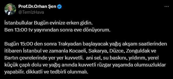 Yağış her yeri saracak! Ünlü Meteoroloji uzmanı uyardı: 'İstanbullular bugün eve erken dönsün' 4