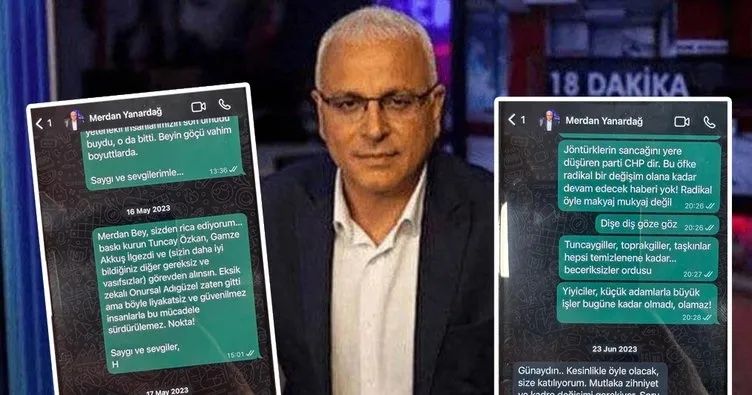 Tele1 yöneticisi Merdan Yanardağ ile ajan Hüseyin Gün arasındaki WhatsApp mesajları ortaya çıktı! “Baskı kurun, görevden alınsın!” 1